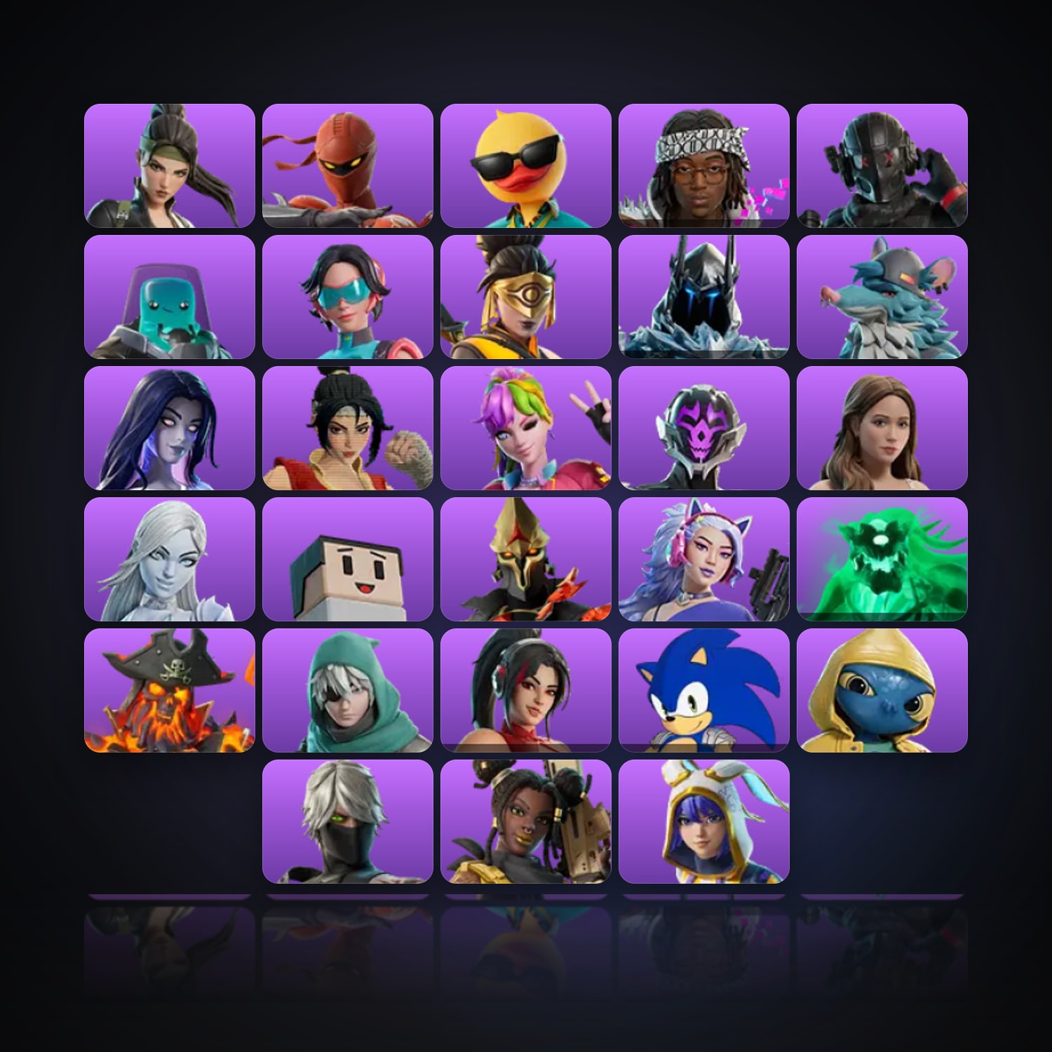 Fortnite | 28 Skins | 1.6K V-Bucks | Level 161 | 5 Wins — HabibiAccounts