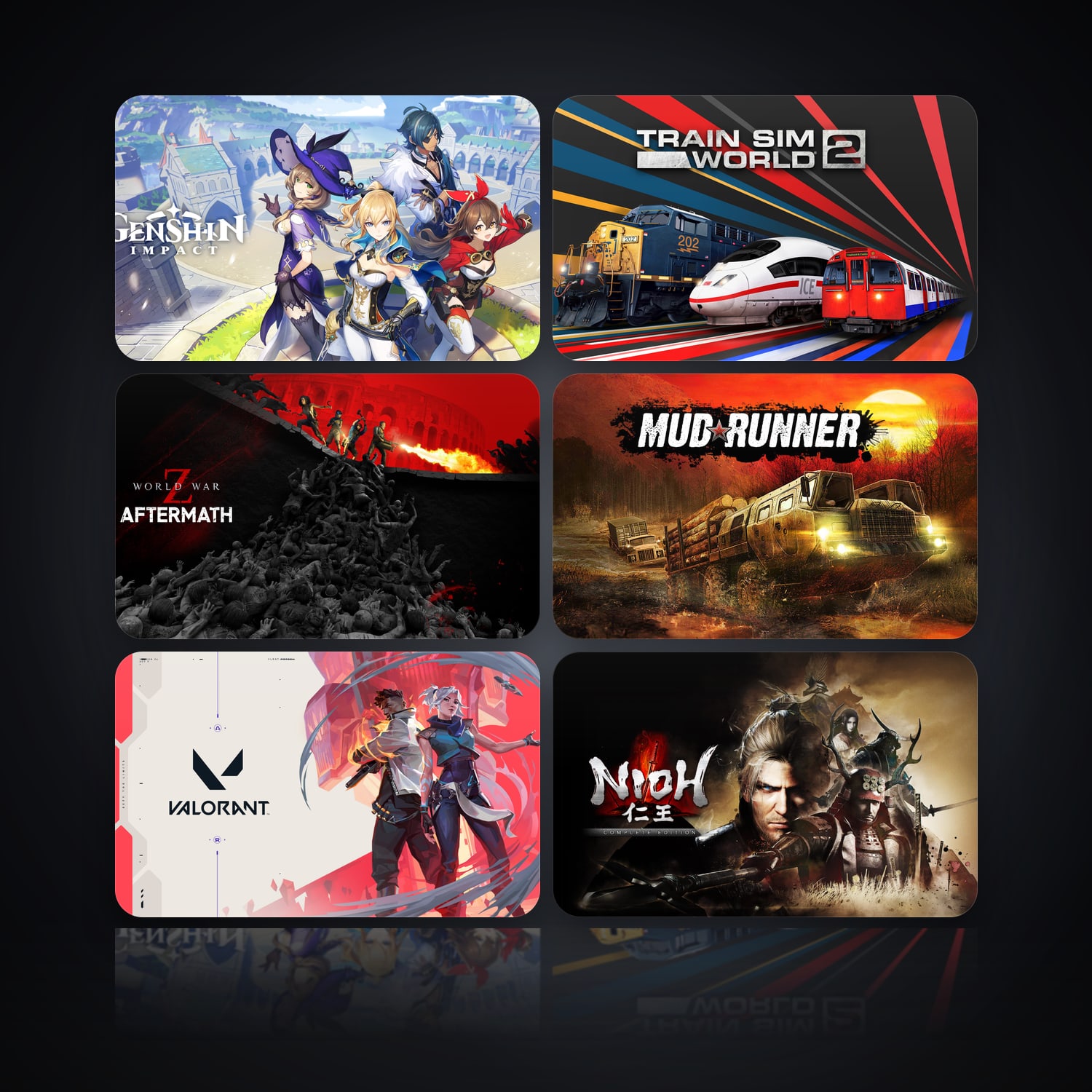 Genshin Impact & Train Sim World 2 | 33 Games — HabibiAccounts