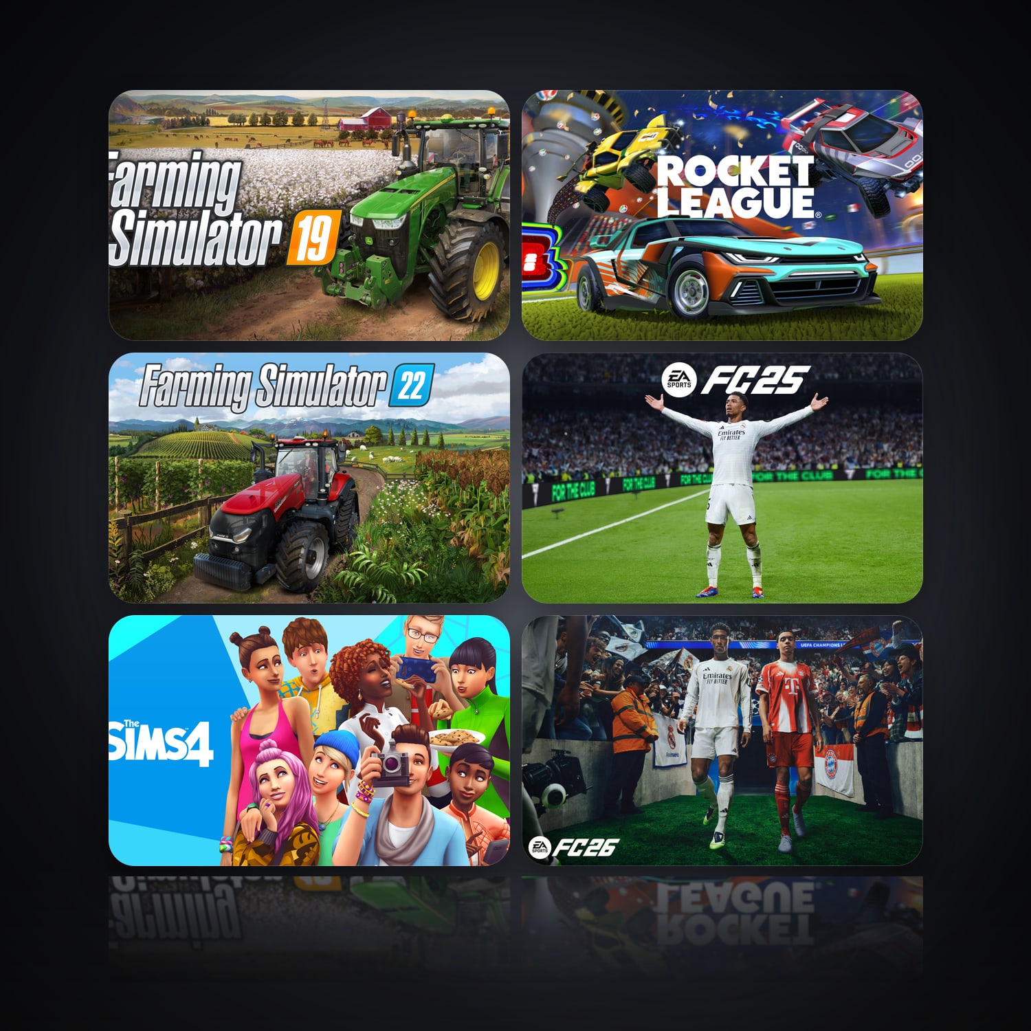 هالحساب إبك فيه Farming Simulator 19 وRocket League، BR، 126 ألعاب — HabibiAccounts