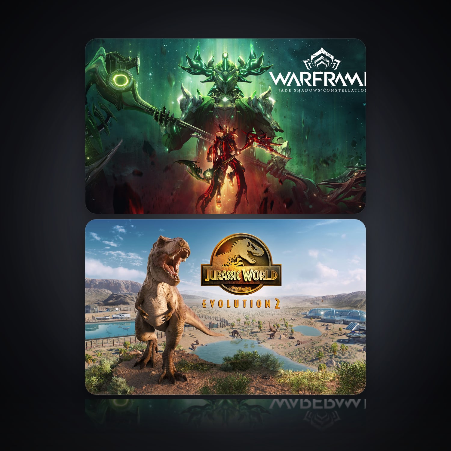Warframe & Jurassic World Evolution 2 | 2 Games — HabibiAccounts