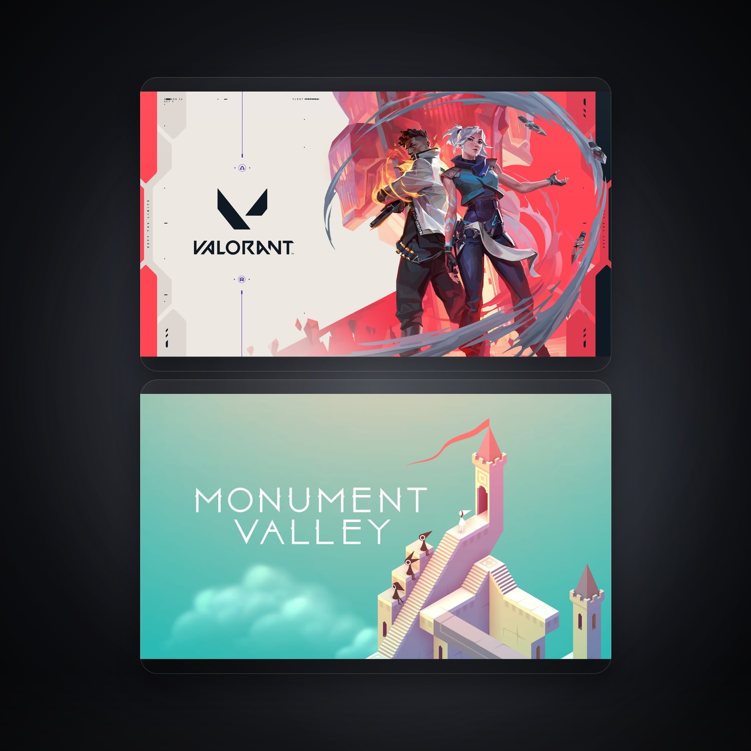 VALORANT & Monument Valley | 2 Games — HabibiAccounts