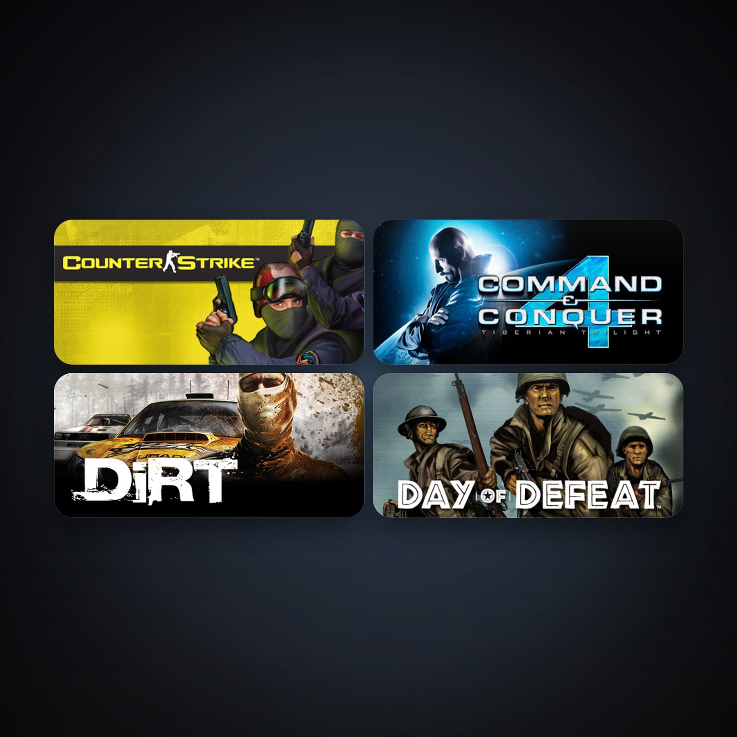 Counter-Strike + Day of Defeat, 8 games, Steam 10, clean — HabibiAccounts