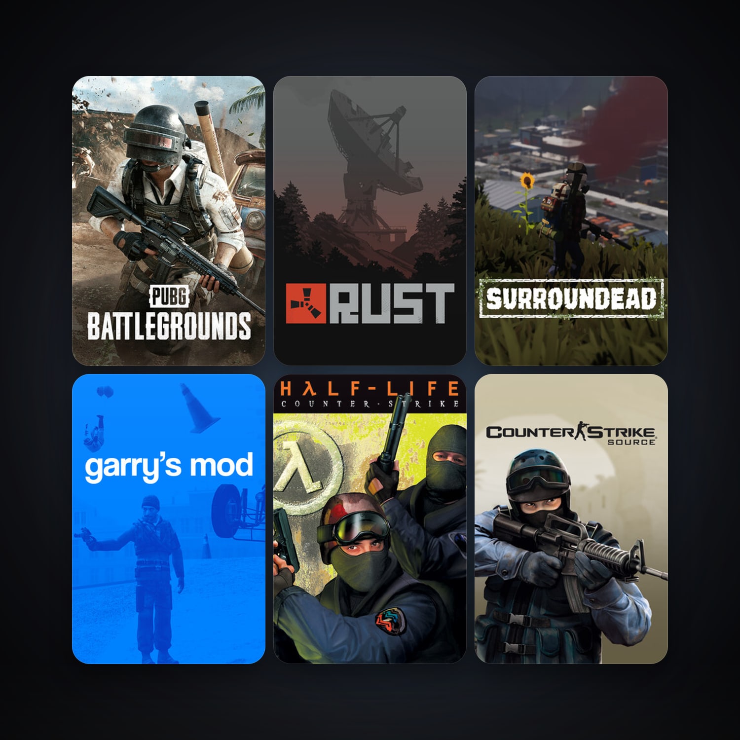 Counter-Strike + Counter-Strike: Source, 11 games, clean — HabibiAccounts