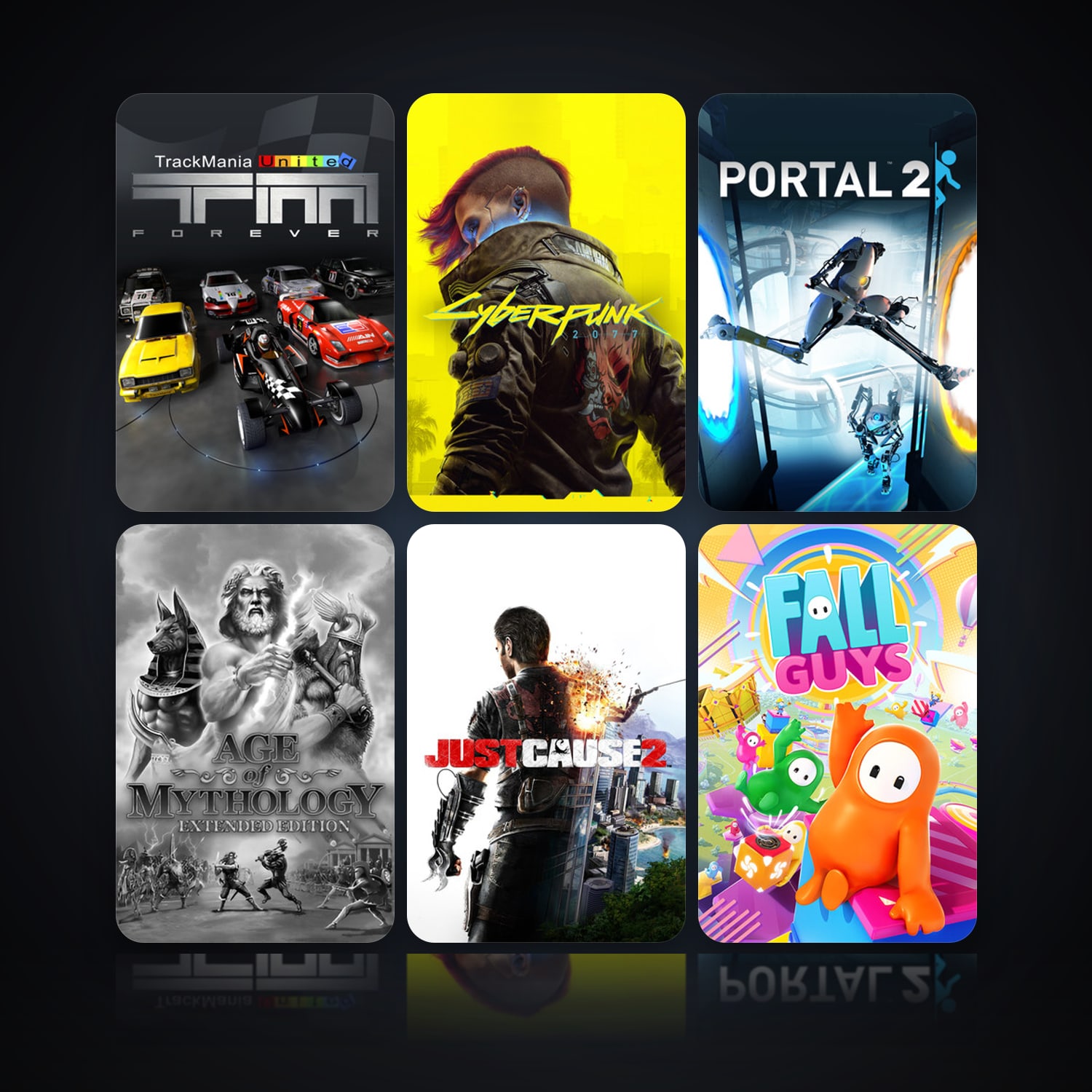 Trackmania United Forever & Cyberpunk 2077 | 53 Games | Clean — HabibiAccounts