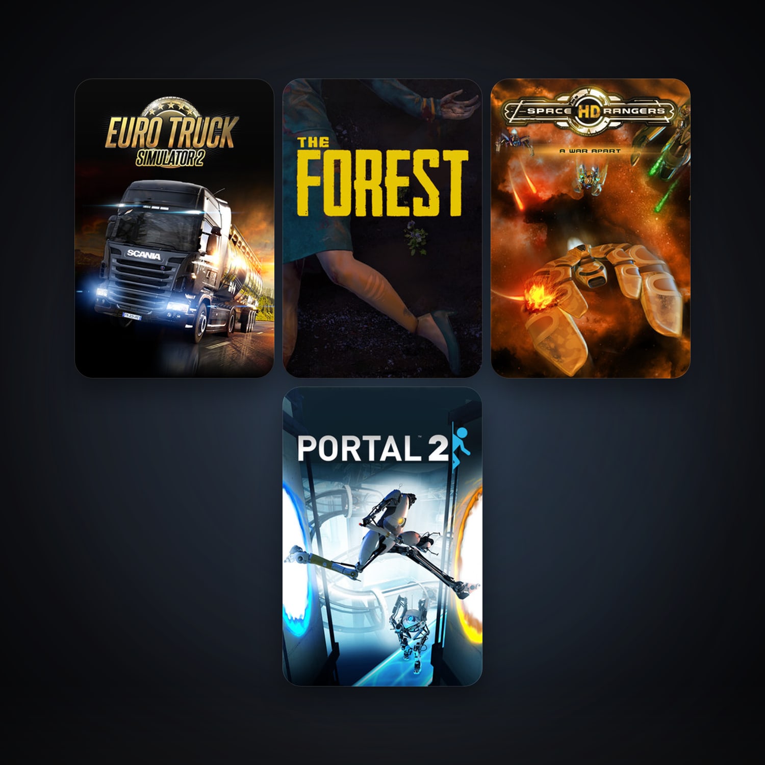Portal 2 + Space Rangers HD: A War Apart, 10 games, clean — HabibiAccounts