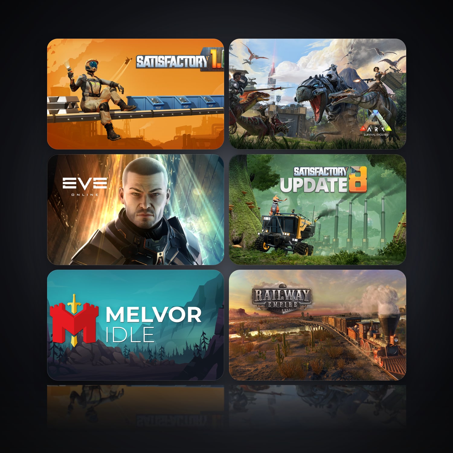 Satisfactory Early Access & ARK: Survival Evolved | 52 Games — HabibiAccounts