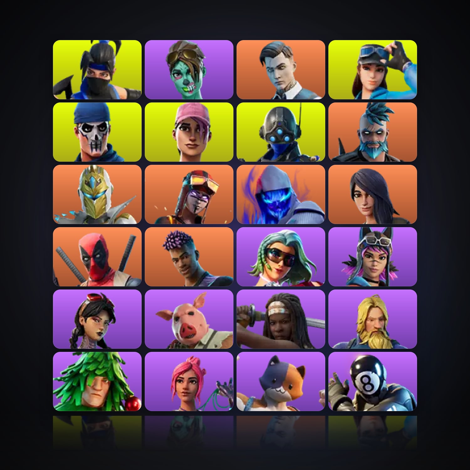 Fortnite | 53 Skins | 50 V-Bucks | Level 1631 | 291 Wins — HabibiAccounts