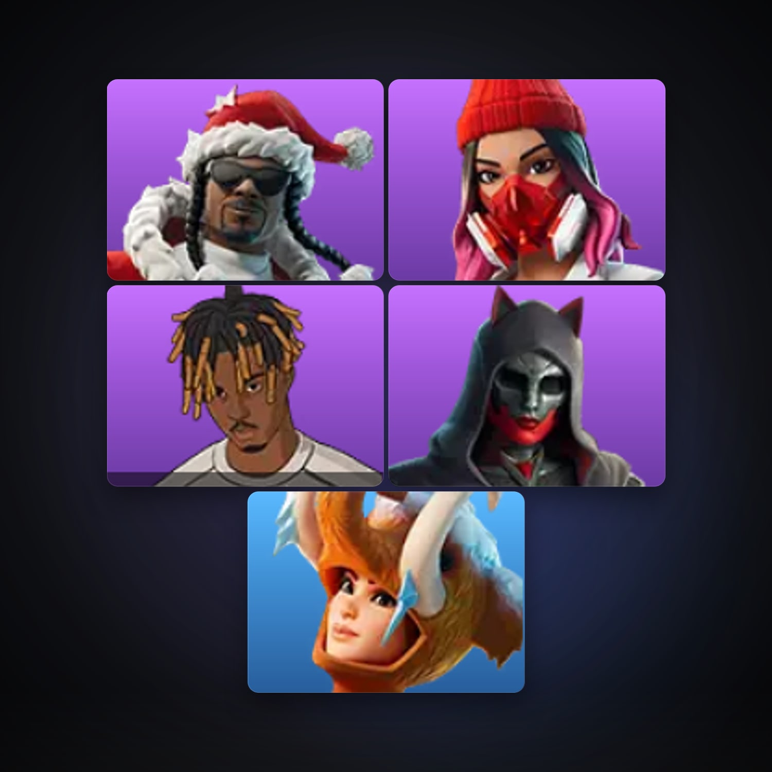 Fortnite | 5 Skins | 600 V-Bucks | Level 382 | 36 Wins — HabibiAccounts