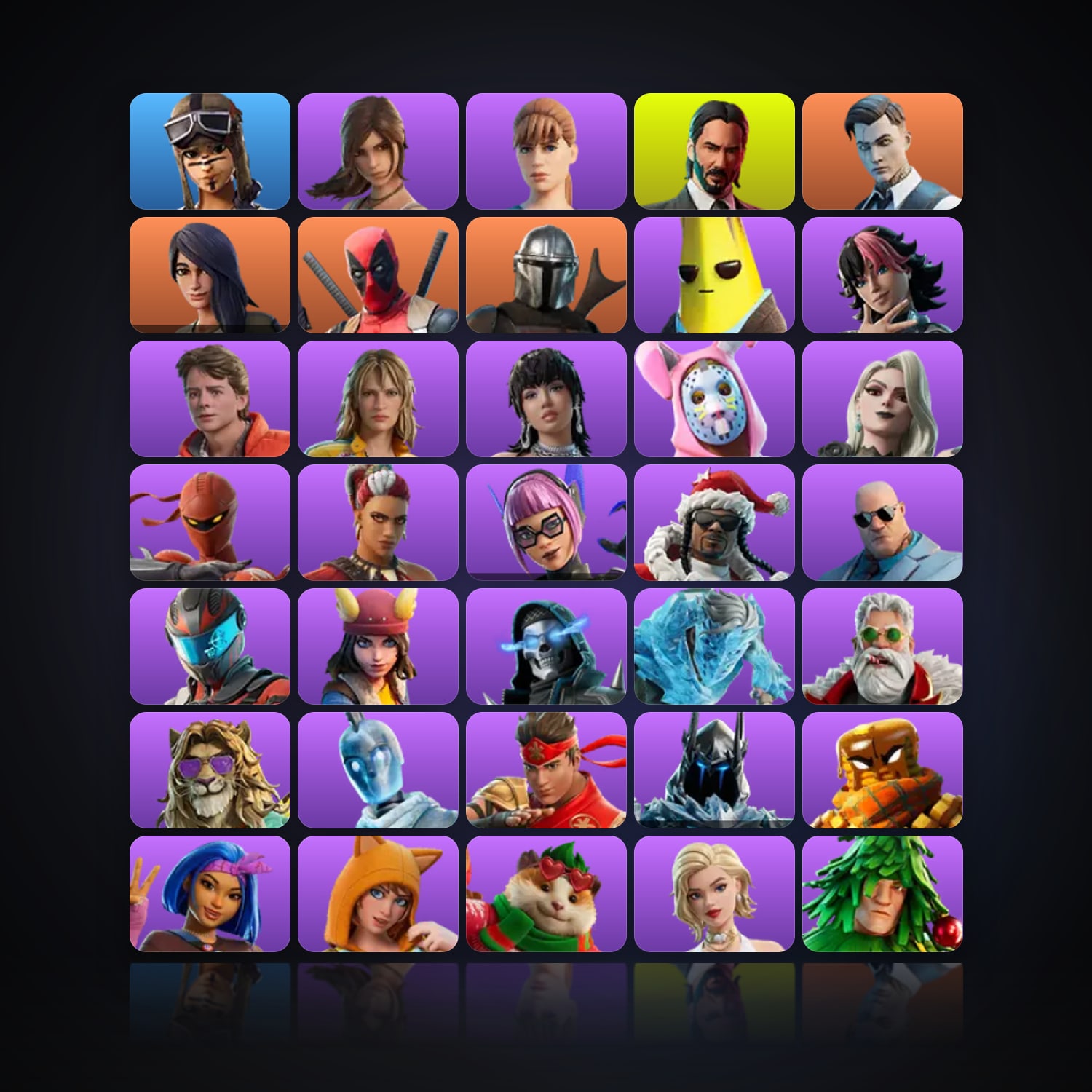 Fortnite | 59 Skins | Level 522 | 35 Wins — HabibiAccounts