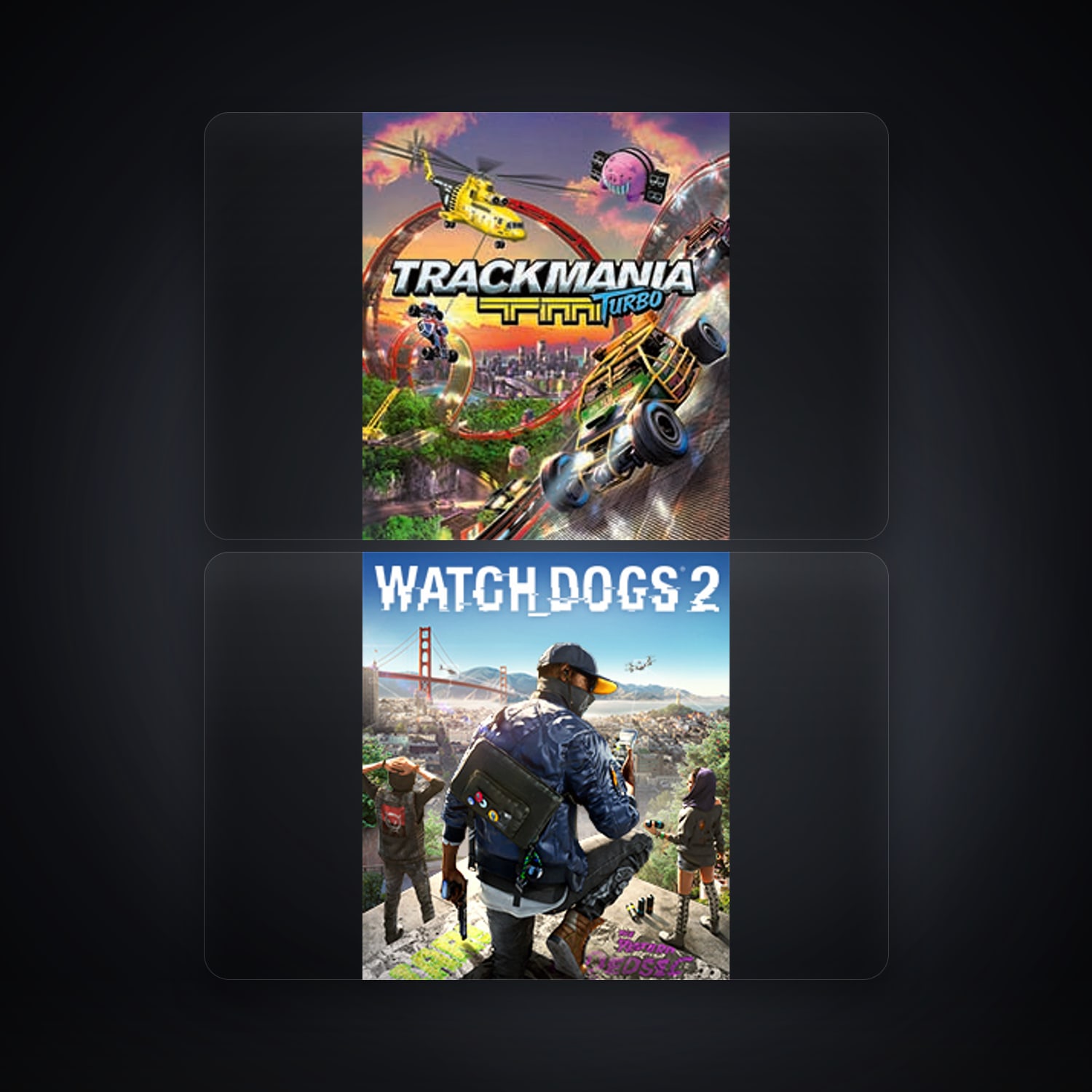 Trackmania Turbo & WATCH_DOGS 2 | 2 Games — HabibiAccounts