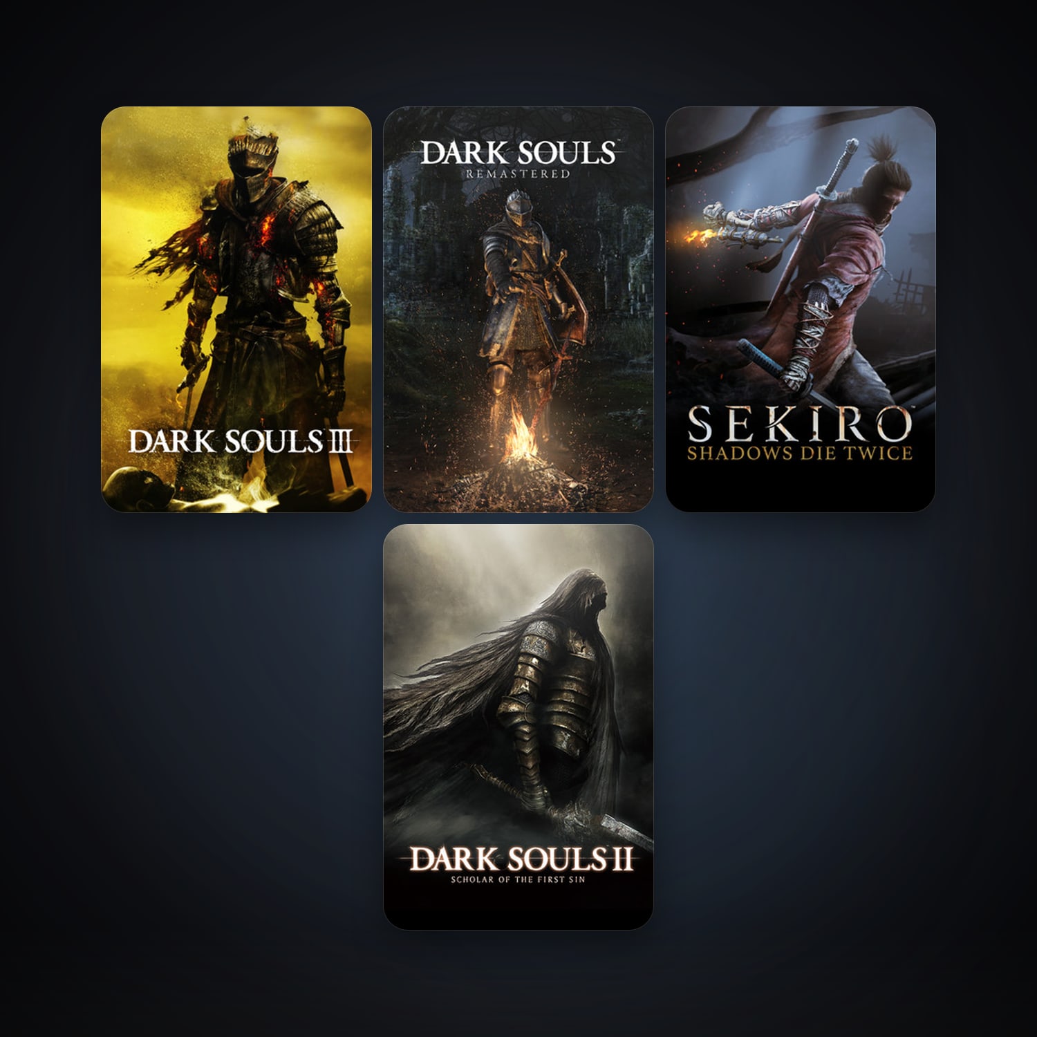 DARK SOULS II: Scholar of the First Sin + DARK SOULS III, 7 games, clean — HabibiAccounts