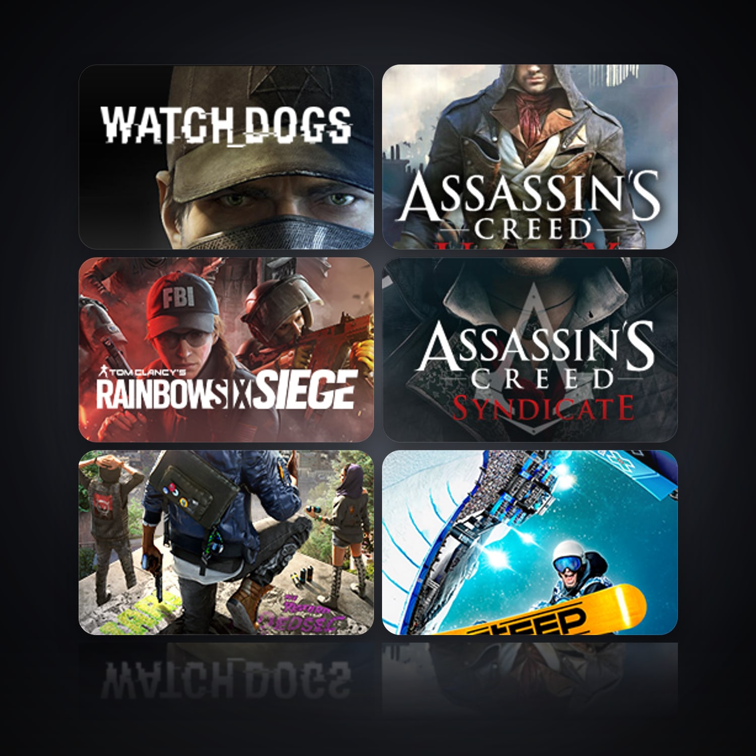Watch_Dogs & Assassin's Creed Unity | 6 Games — HabibiAccounts