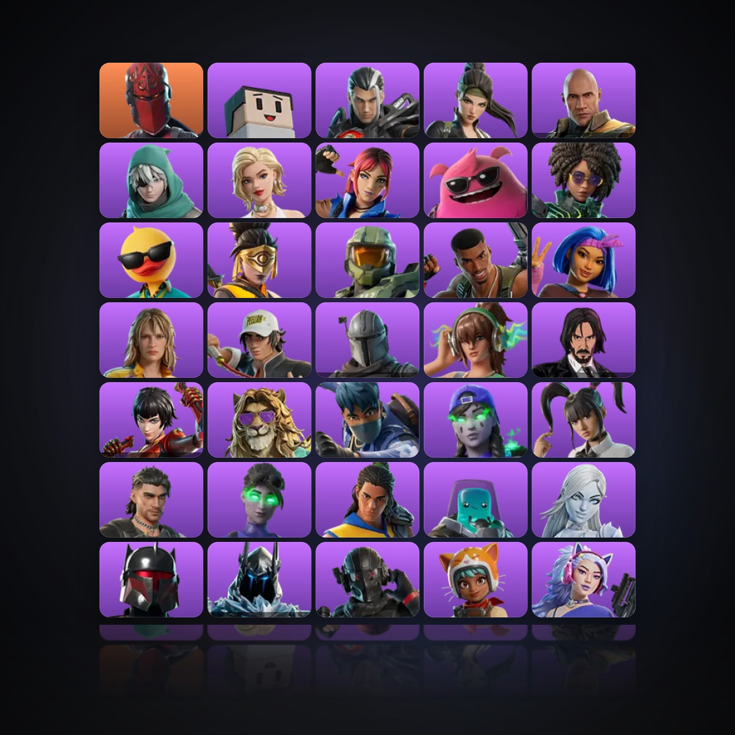 Fortnite | 52 Skins | Level 1127 | 73 Wins — HabibiAccounts