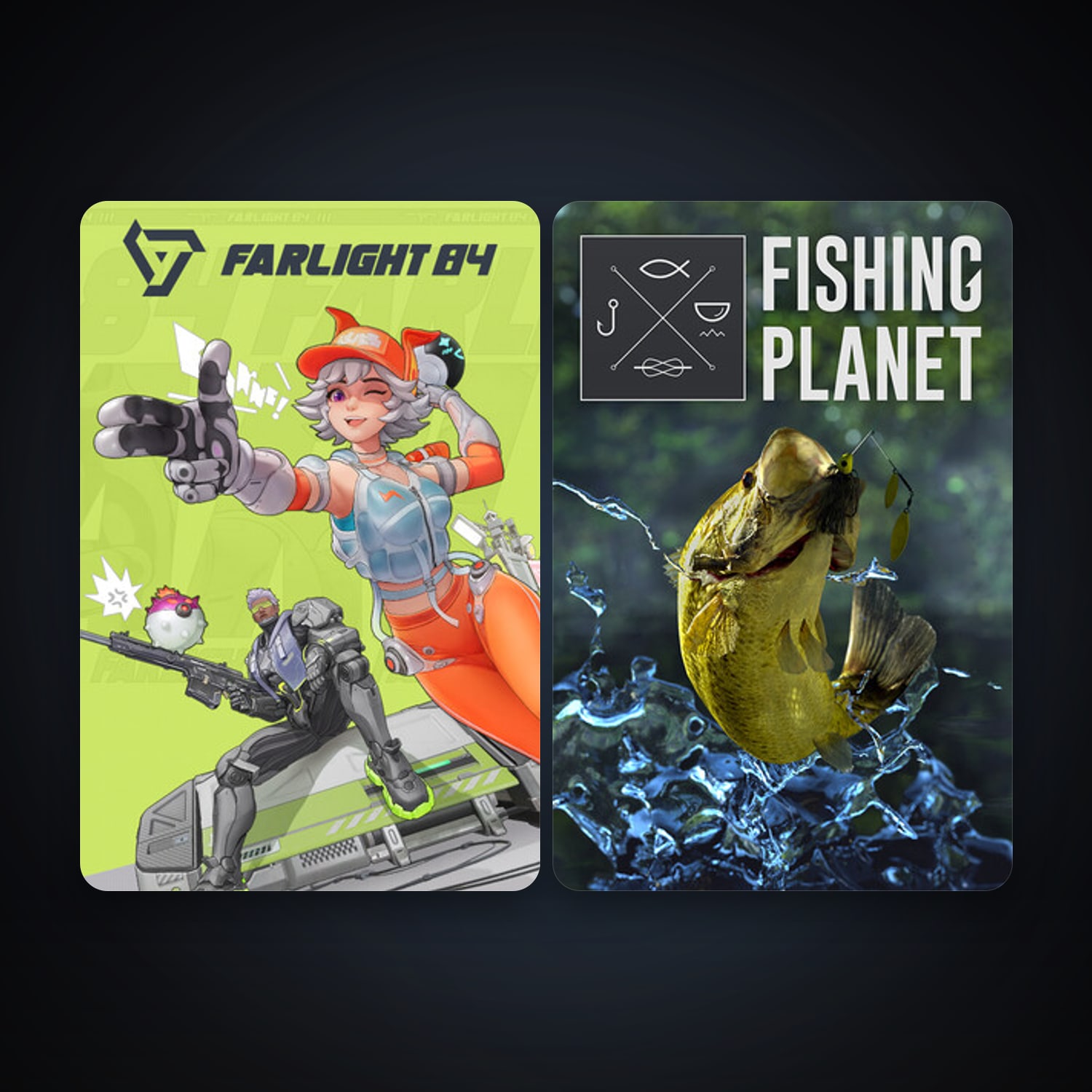 Farlight 84 & Fishing Planet — HabibiAccounts