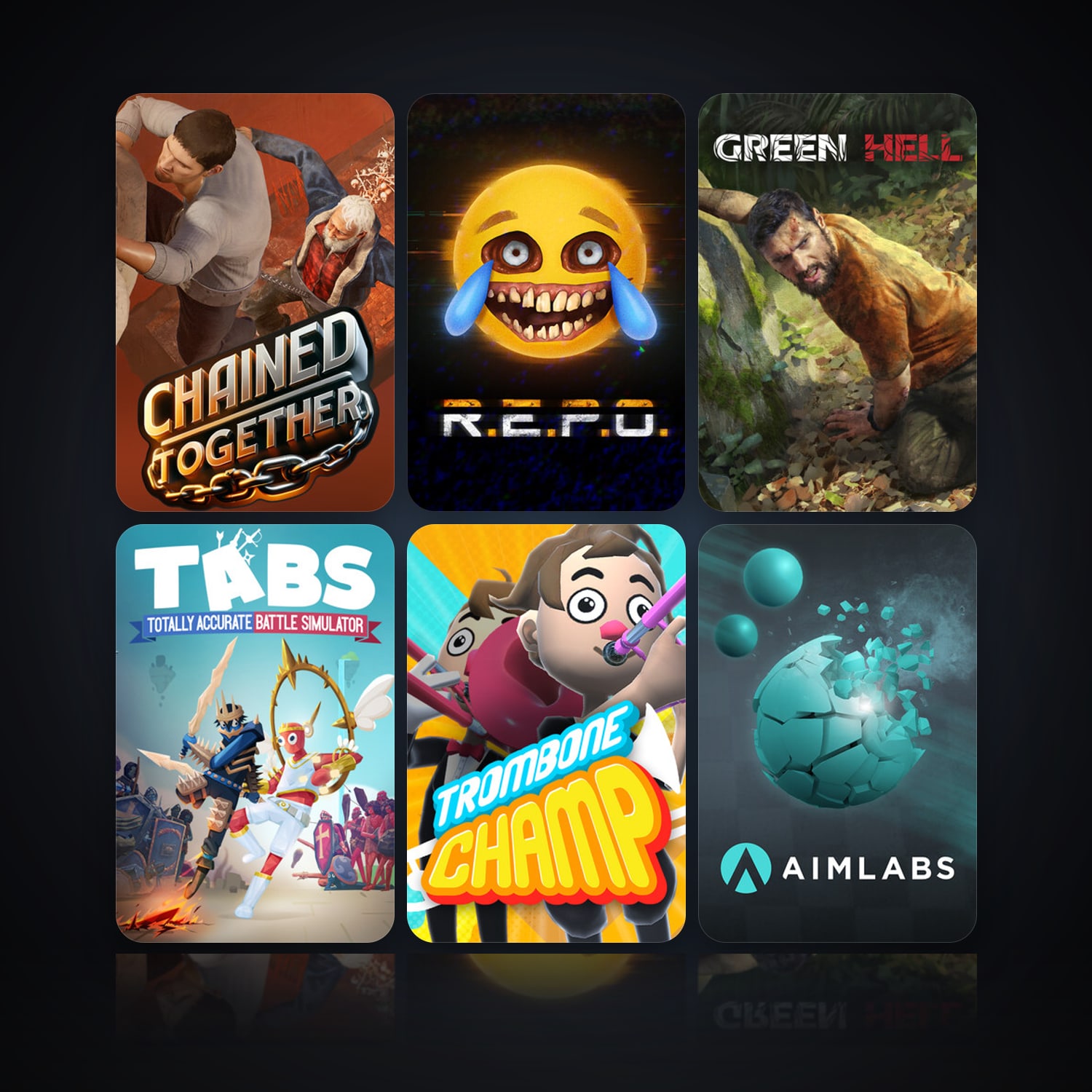 Chained Together & R.E.P.O. | 13 Games | Clean — HabibiAccounts