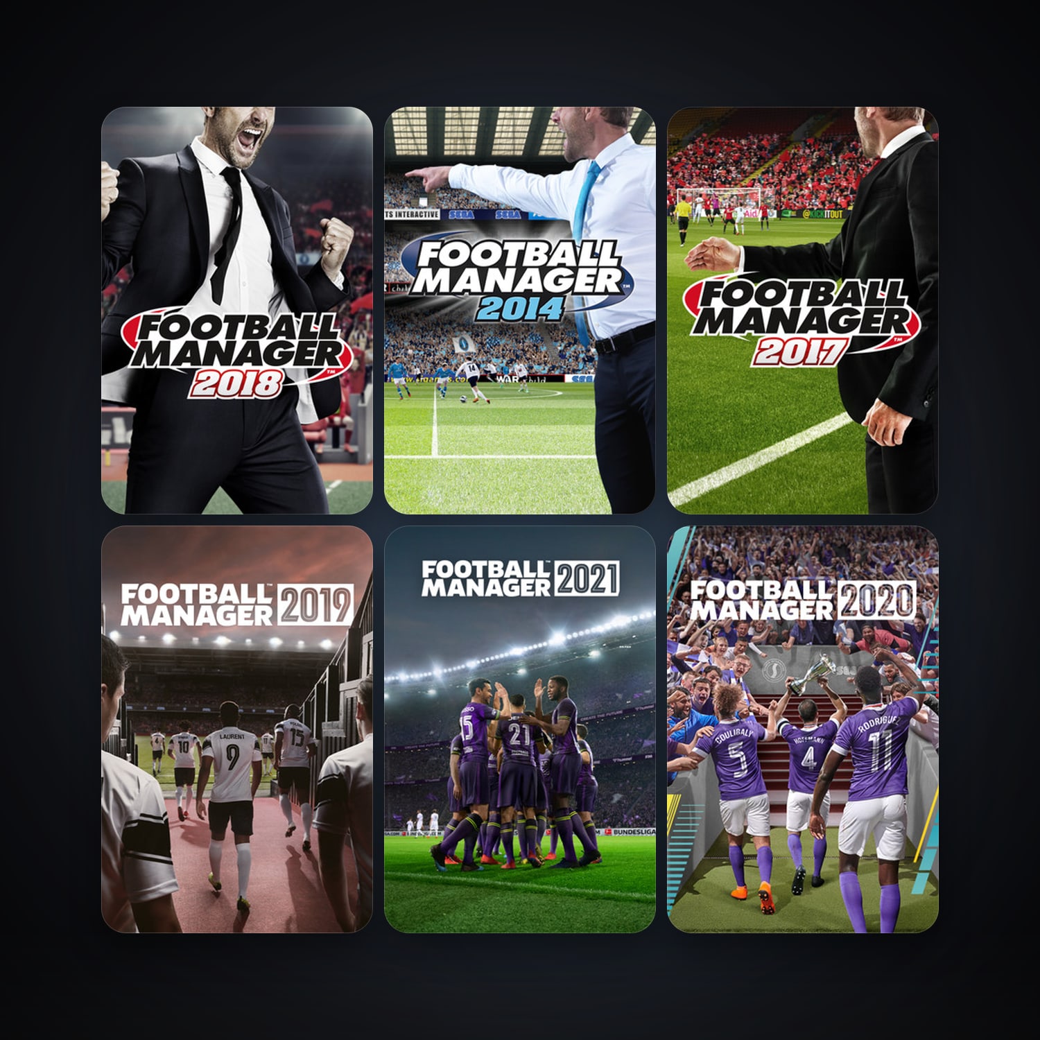 Football Manager 2018 & Football Manager 2014 | 14 Games | Clean — HabibiAccounts