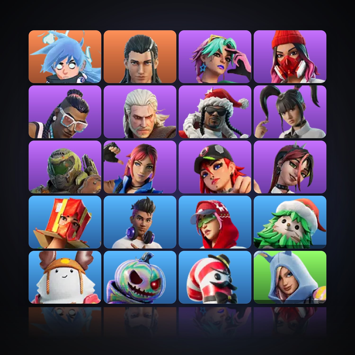 Fortnite | 20 Skins | 100 V-Bucks | Level 655 | 43 Wins — HabibiAccounts
