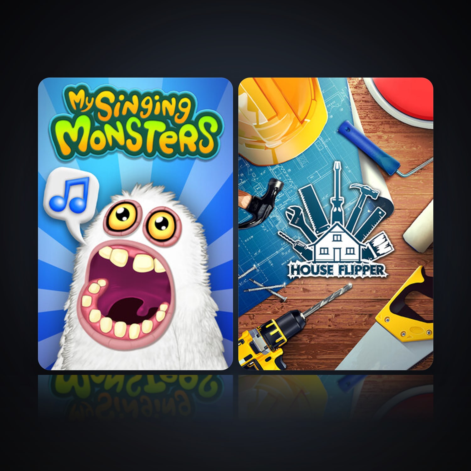My Singing Monsters & House Flipper — HabibiAccounts
