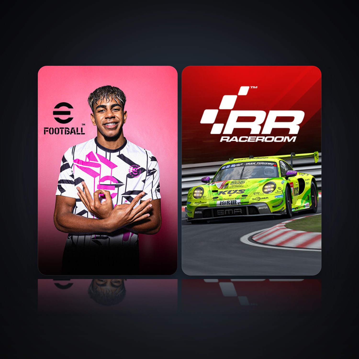 eFootball 2024 & RaceRoom Racing Experience | Clean — HabibiAccounts