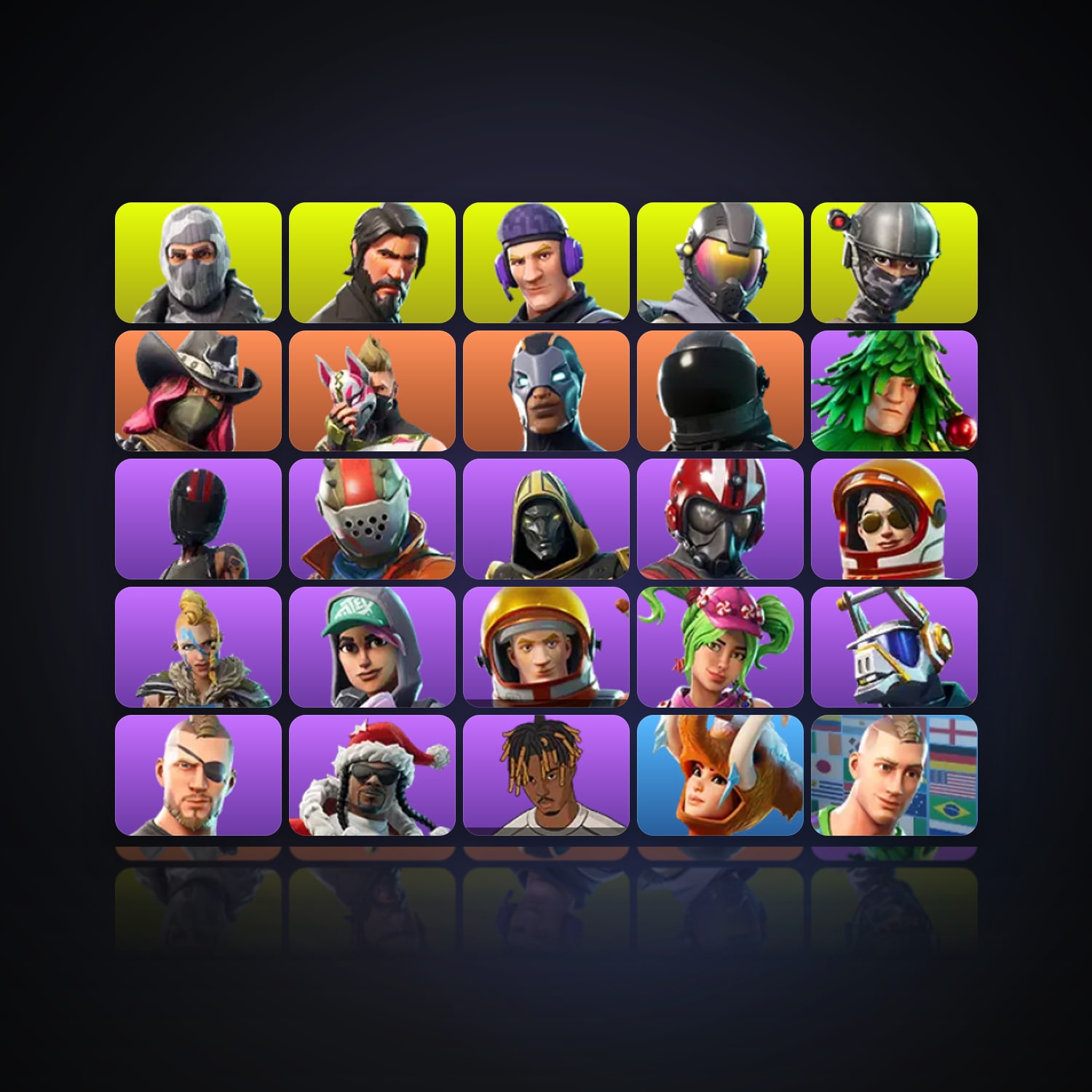 Fortnite | 25 Skins | 250 V-Bucks | Level 799 | 49 Wins — HabibiAccounts