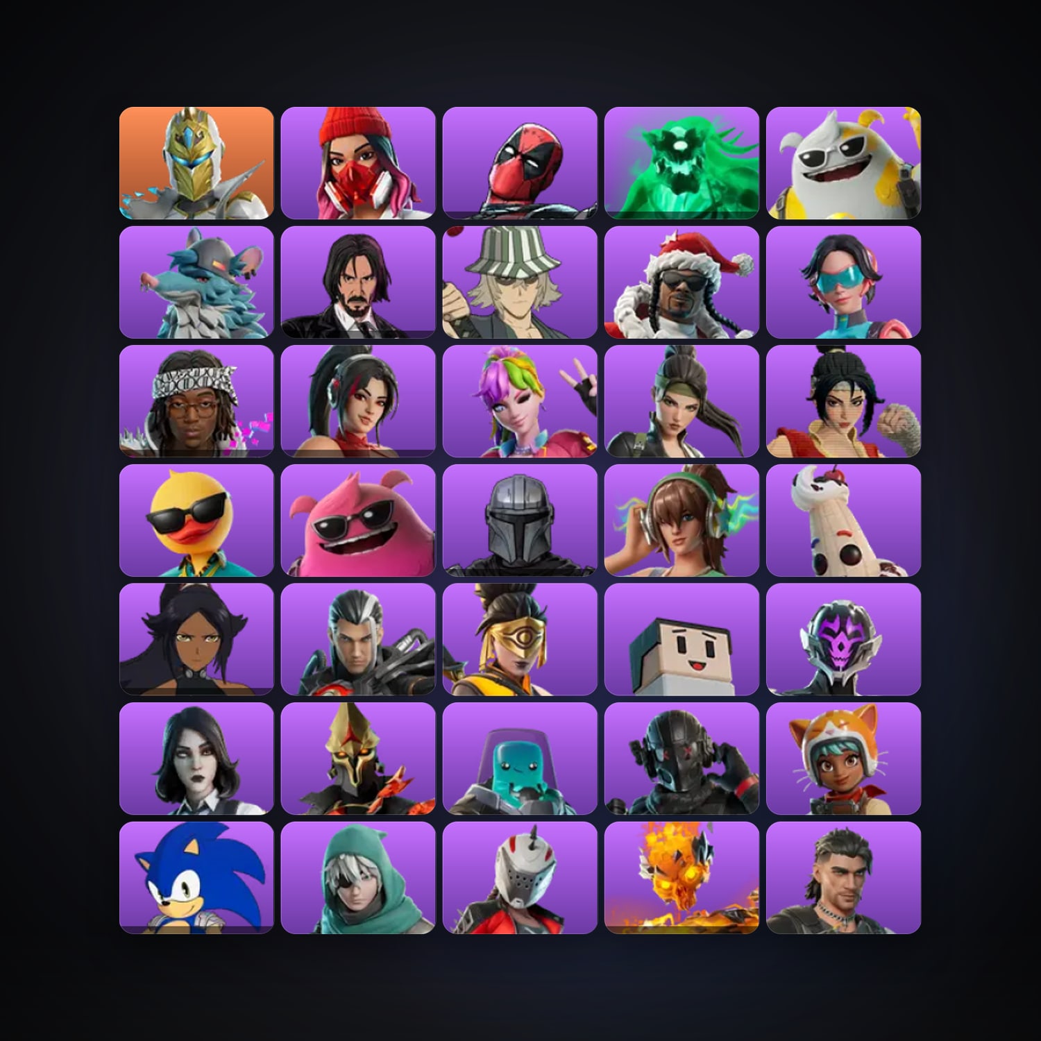 Fortnite | 39 Skins | 100 V-Bucks | Level 497 | 81 Wins — HabibiAccounts
