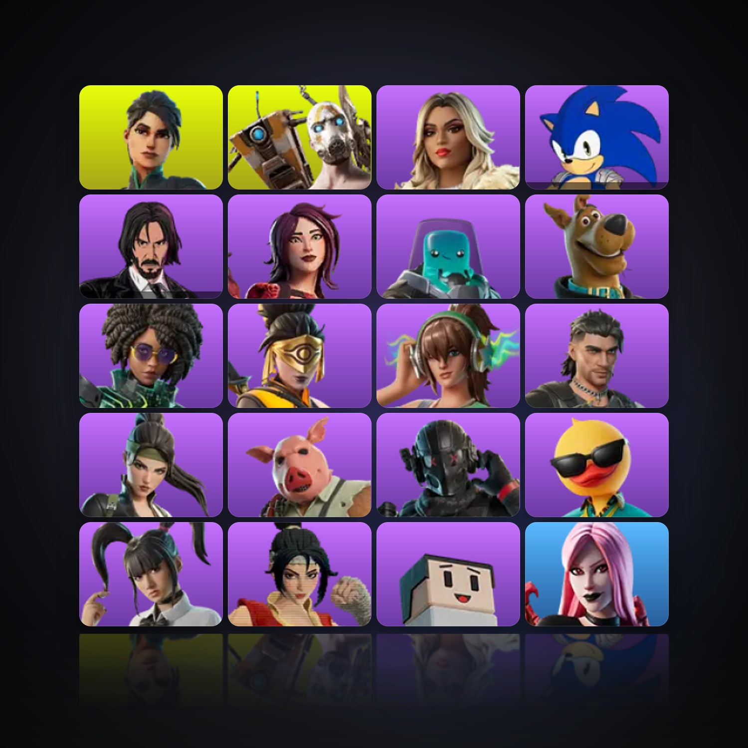 Fortnite | 20 Skins | 500 V-Bucks | Level 530 | 68 Wins — HabibiAccounts