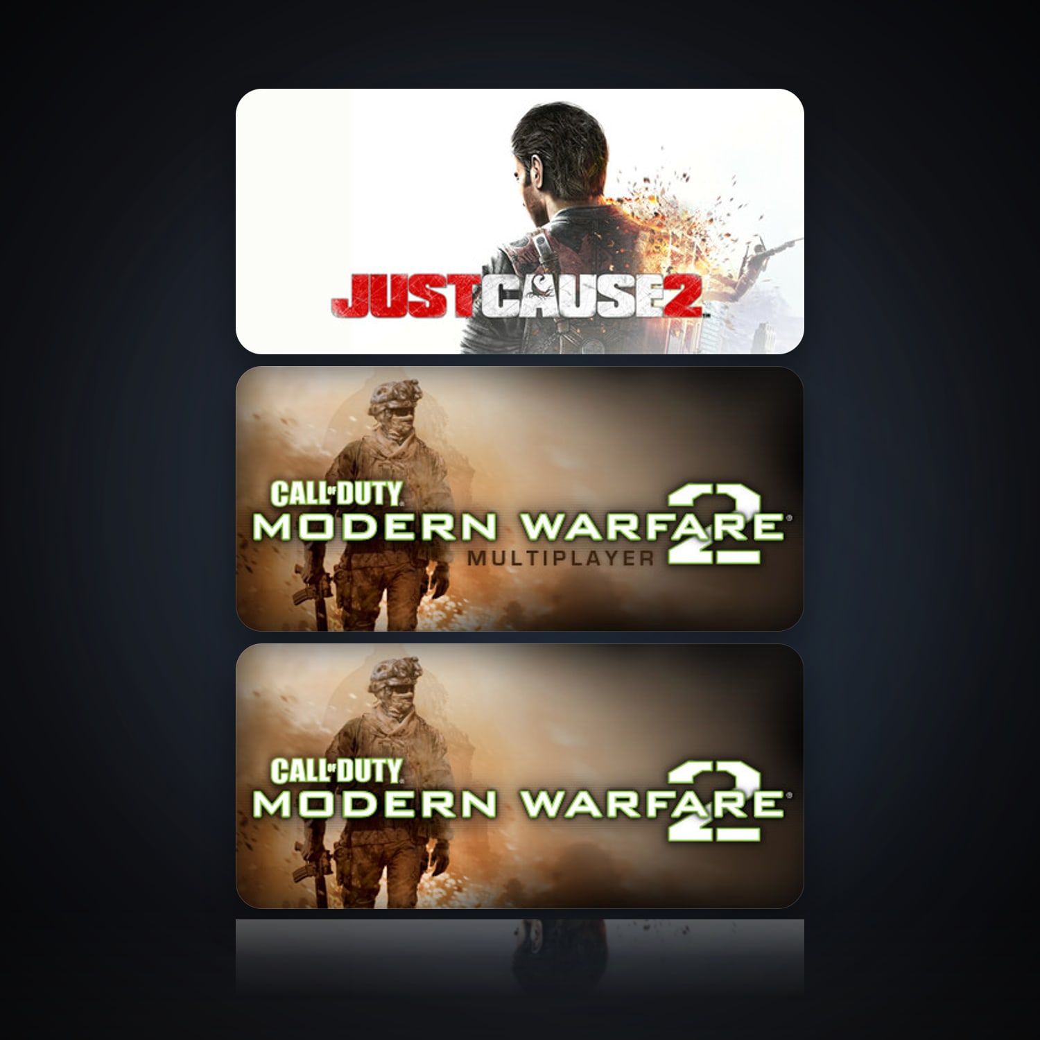 Just Cause 2 & Call of Duty: Modern Warfare 2 - Multiplayer (2009) | Clean — HabibiAccounts