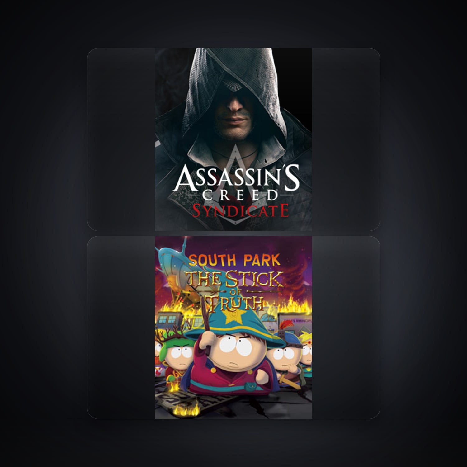 Assassin's Creed Syndicate & South Park - The Stick of Truth | 2 Games — HabibiAccounts