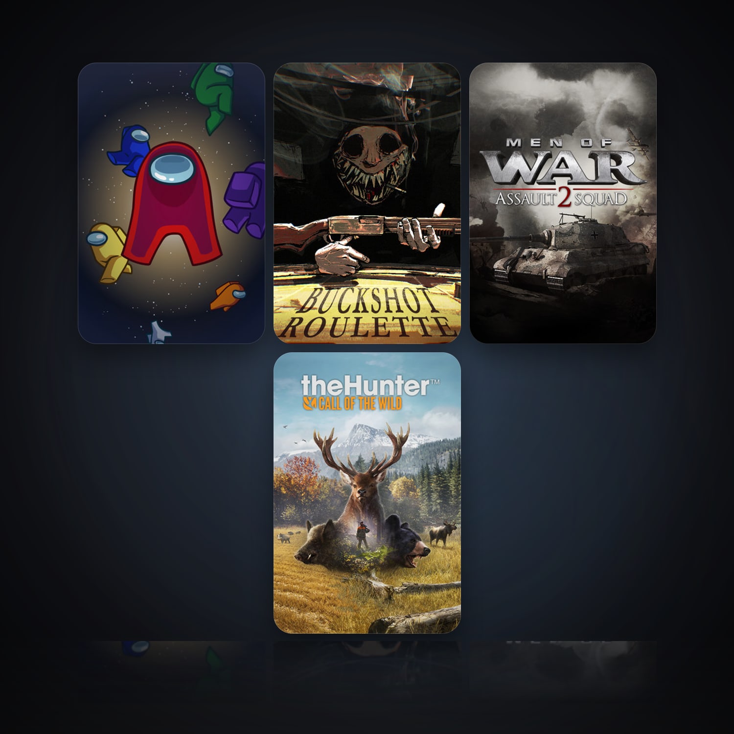 Among Us & Buckshot Roulette | 16 Games | Clean — HabibiAccounts