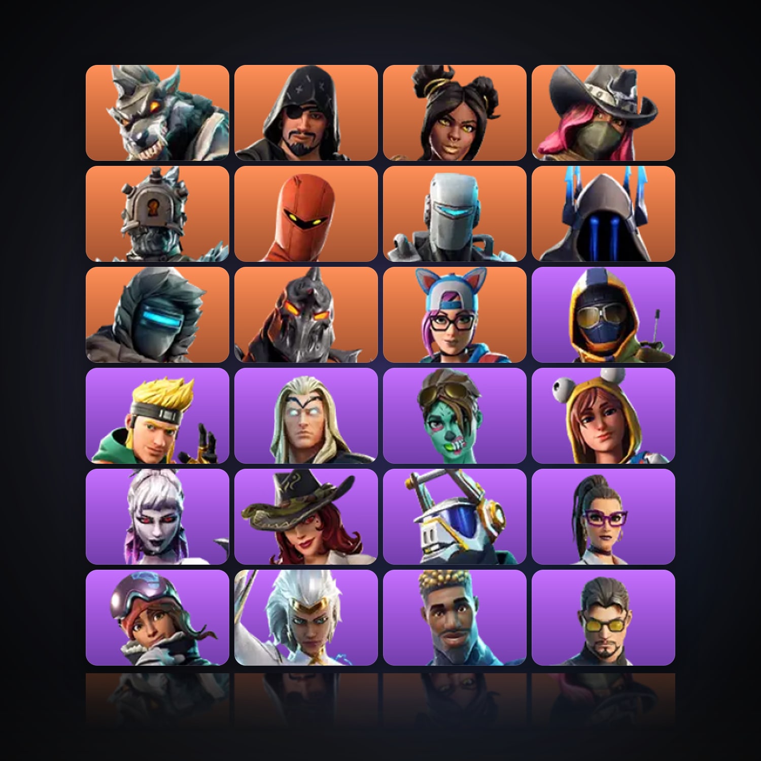 Fortnite | 44 Skins | 750 V-Bucks | Level 1150 | 190 Wins — HabibiAccounts