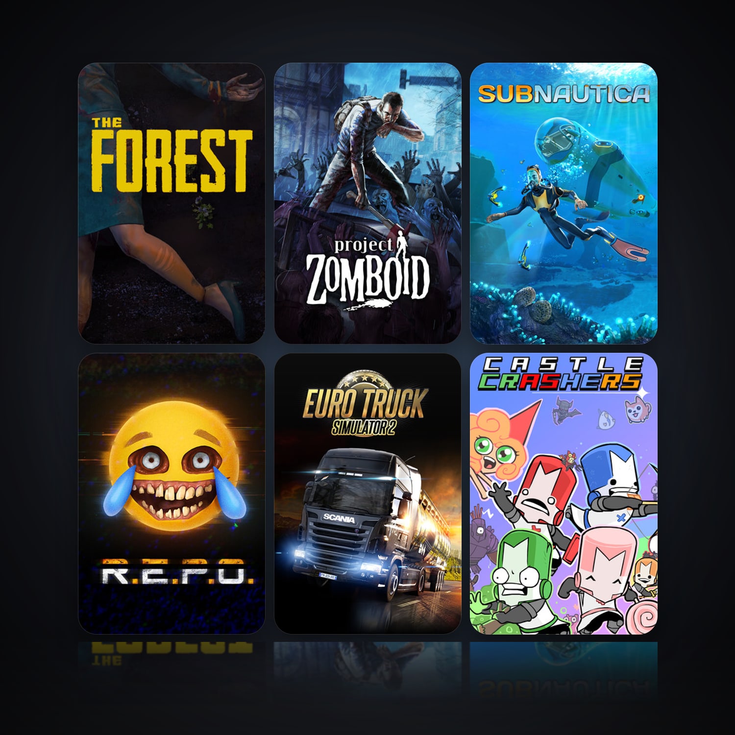 The Forest & Project Zomboid | 12 Games | Clean — HabibiAccounts