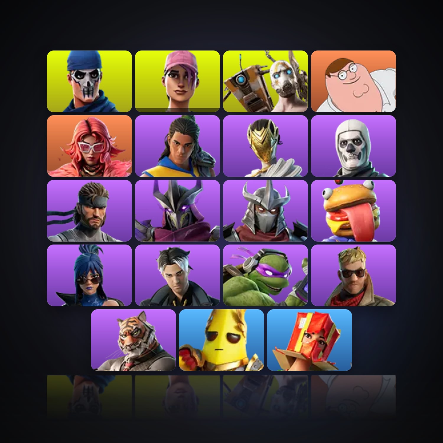 Fortnite | 19 Skins | 250 V-Bucks | Level 135 | 3 Wins — HabibiAccounts