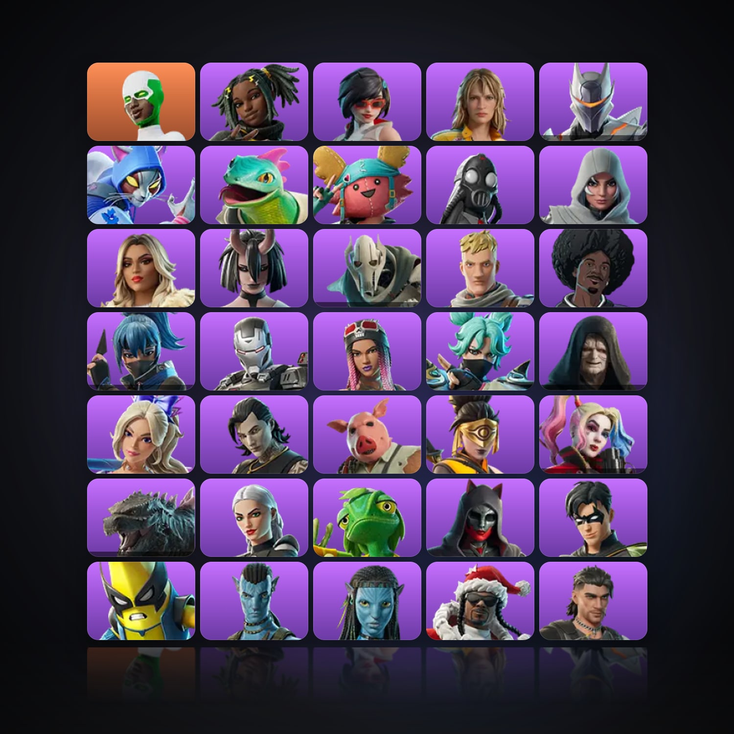Fortnite | 96 Skins | 900 V-Bucks | Level 1909 | 435 Wins — HabibiAccounts