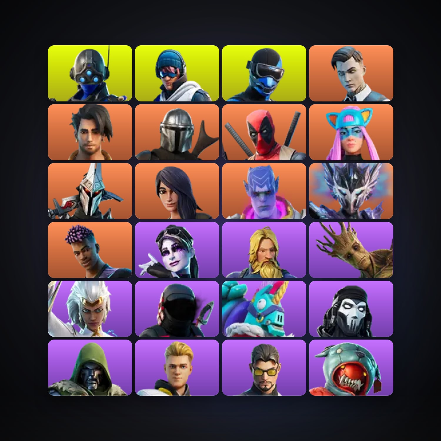 Fortnite | 74 Skins | 300 V-Bucks | Level 700 | 75 Wins — HabibiAccounts