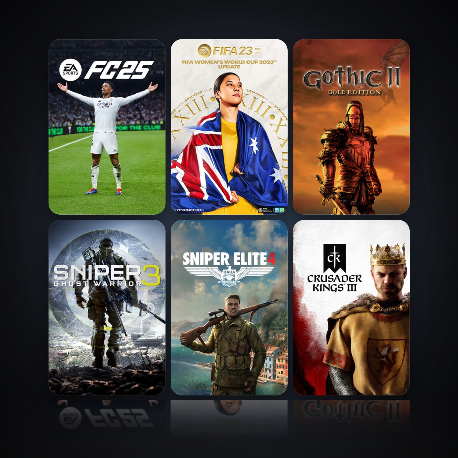 EA SPORTS FC 25 & EA SPORTS FIFA 23 | 13 Games | Clean — HabibiAccounts