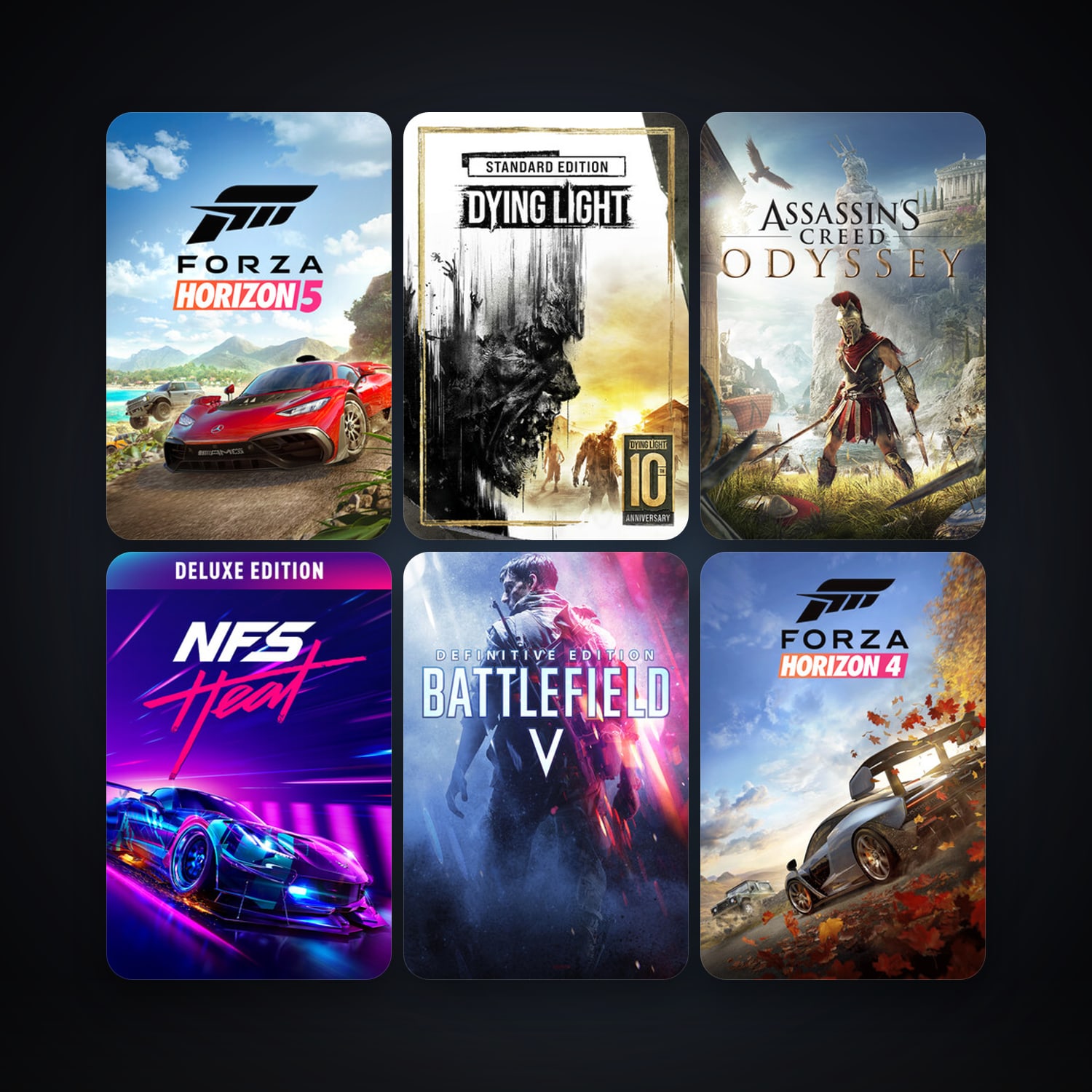 Forza Horizon 5 & Forza Horizon 6 | 48 Games | Clean — HabibiAccounts