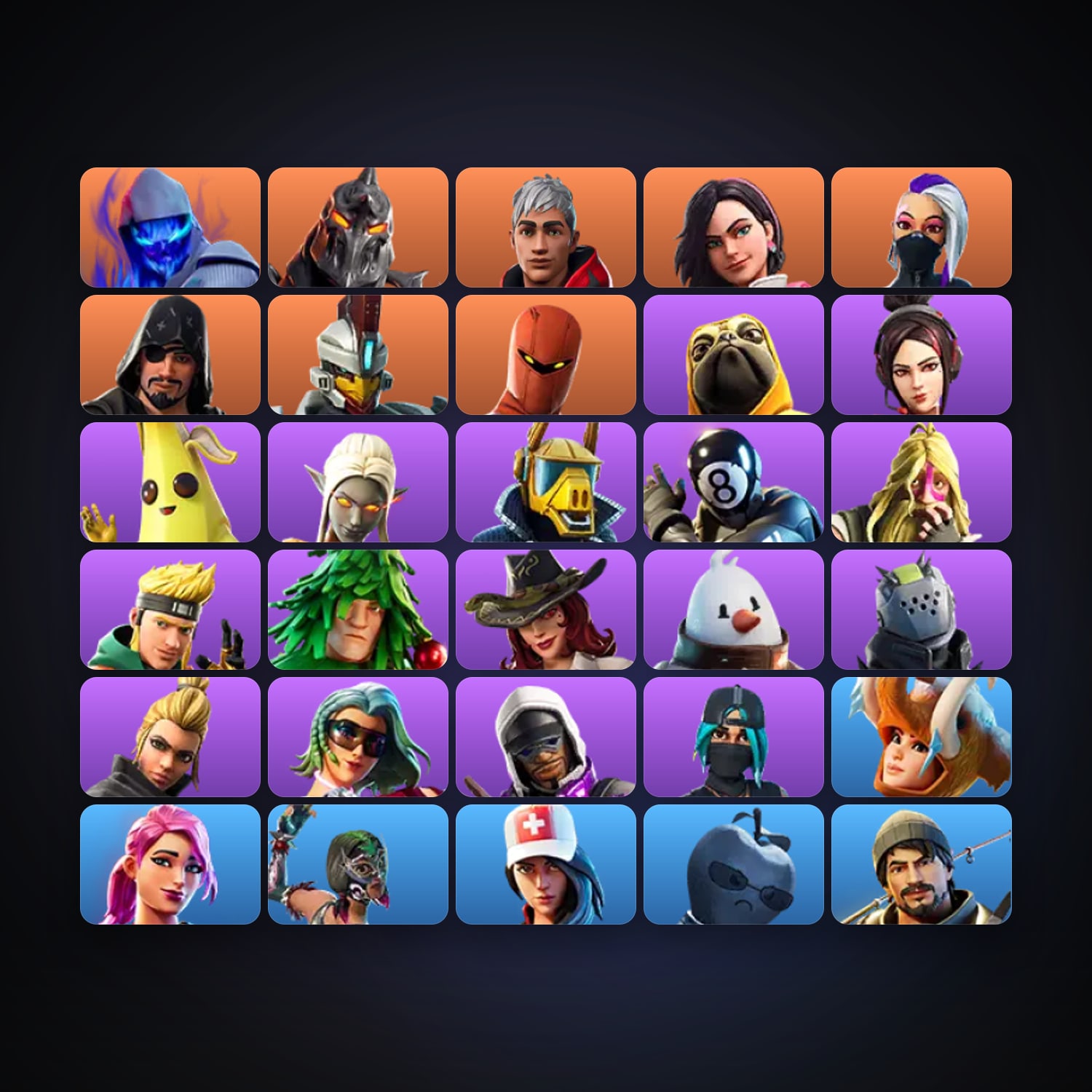Fortnite | 33 Skins | 450 V-Bucks | Level 875 | 54 Wins — HabibiAccounts