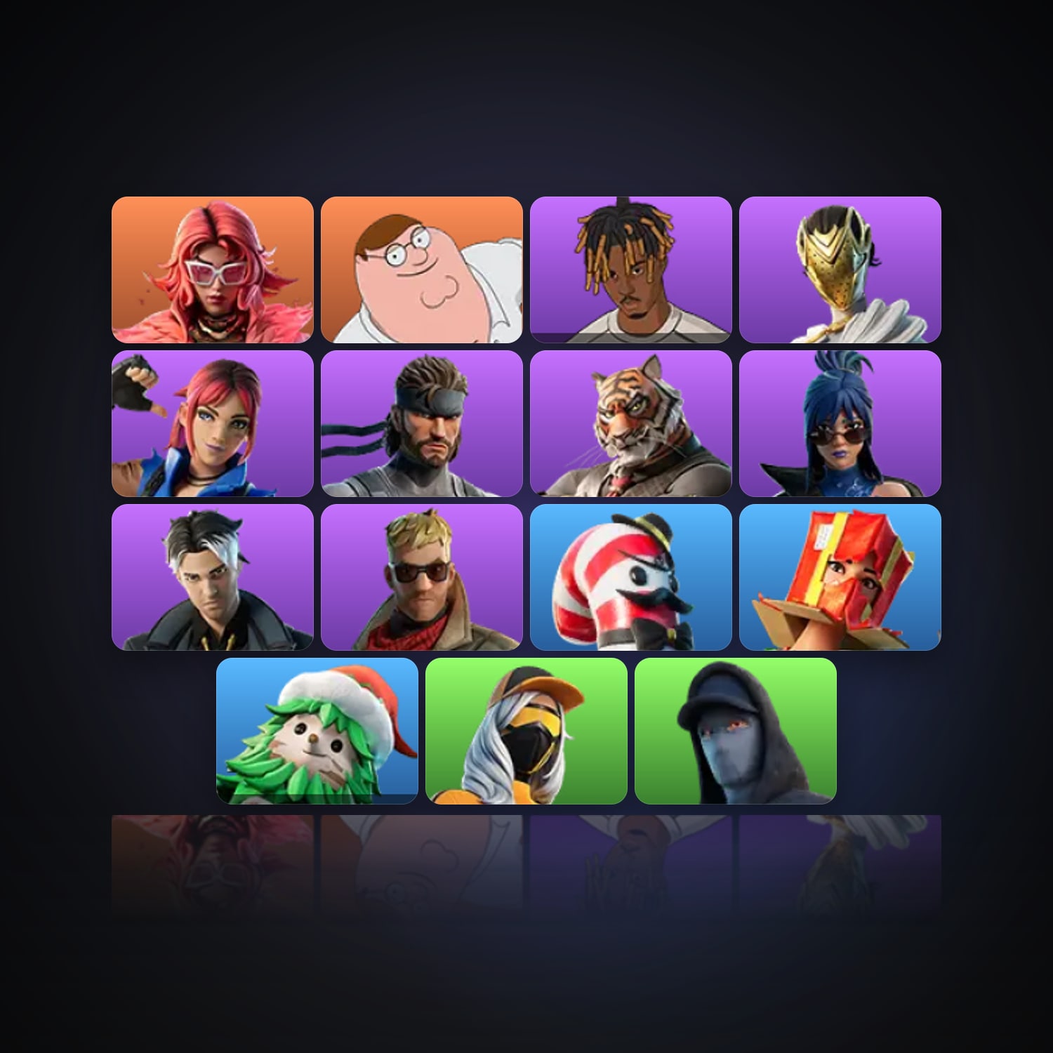 Fortnite | 15 Skins | 850 V-Bucks | Level 495 | 60 Wins — HabibiAccounts