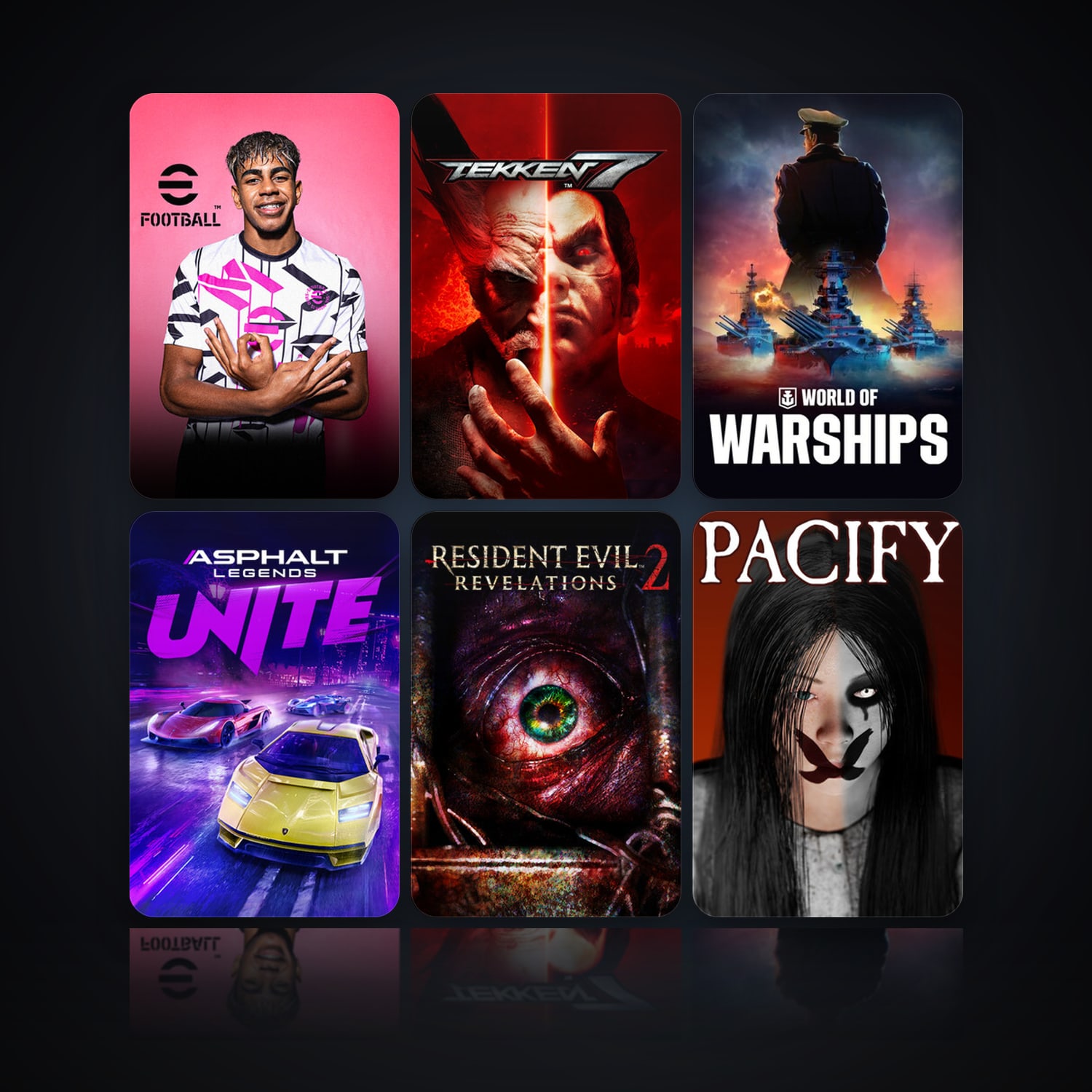 eFootball 2024 & TEKKEN 7 | 11 Games | Clean — HabibiAccounts