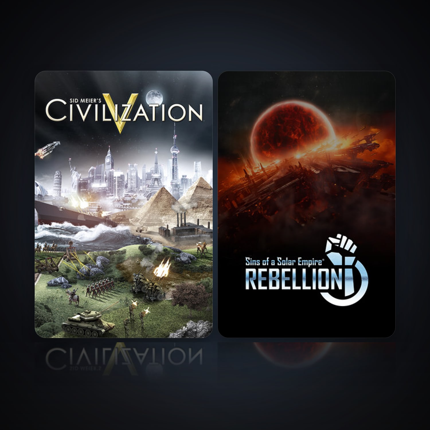Sid Meier's Civilization V & Sins of a Solar Empire: Rebellion — HabibiAccounts
