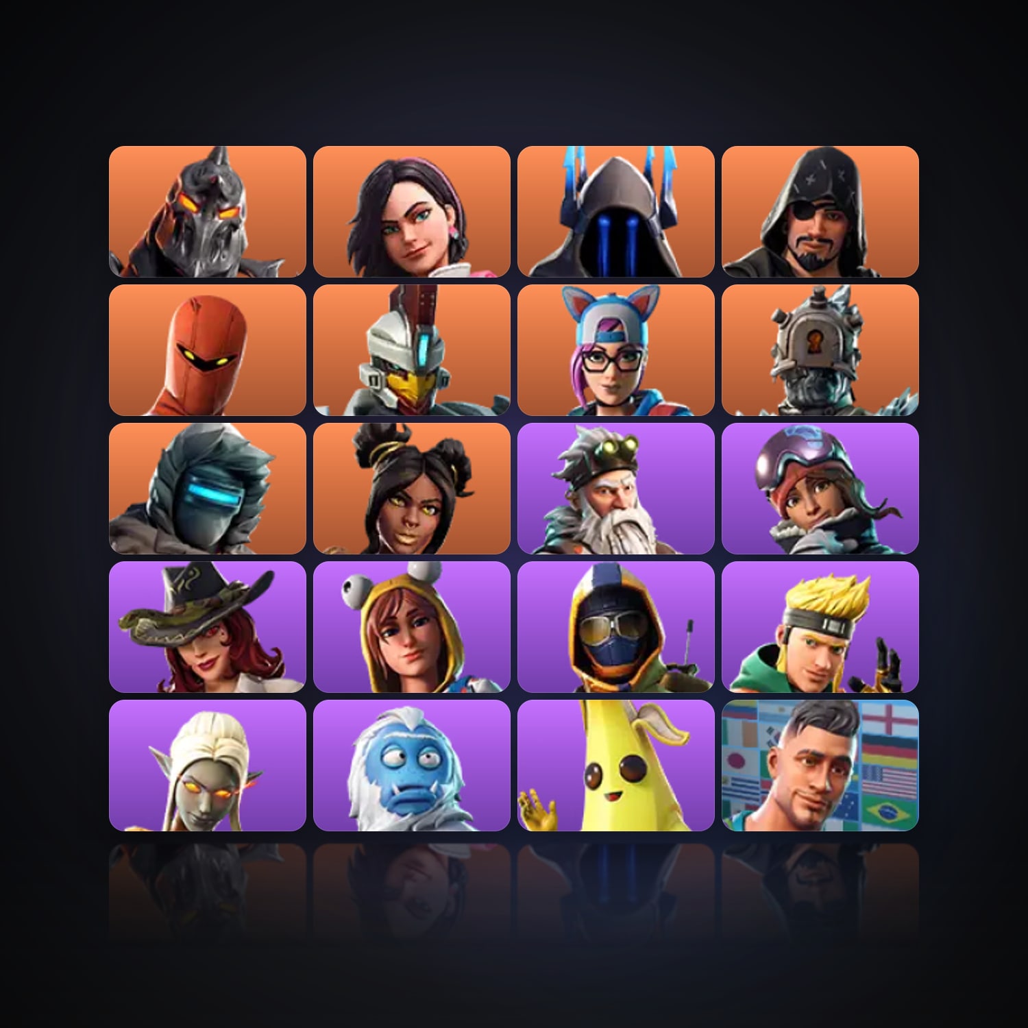 Fortnite | 20 Skins | 500 V-Bucks | Level 269 | 15 Wins — HabibiAccounts