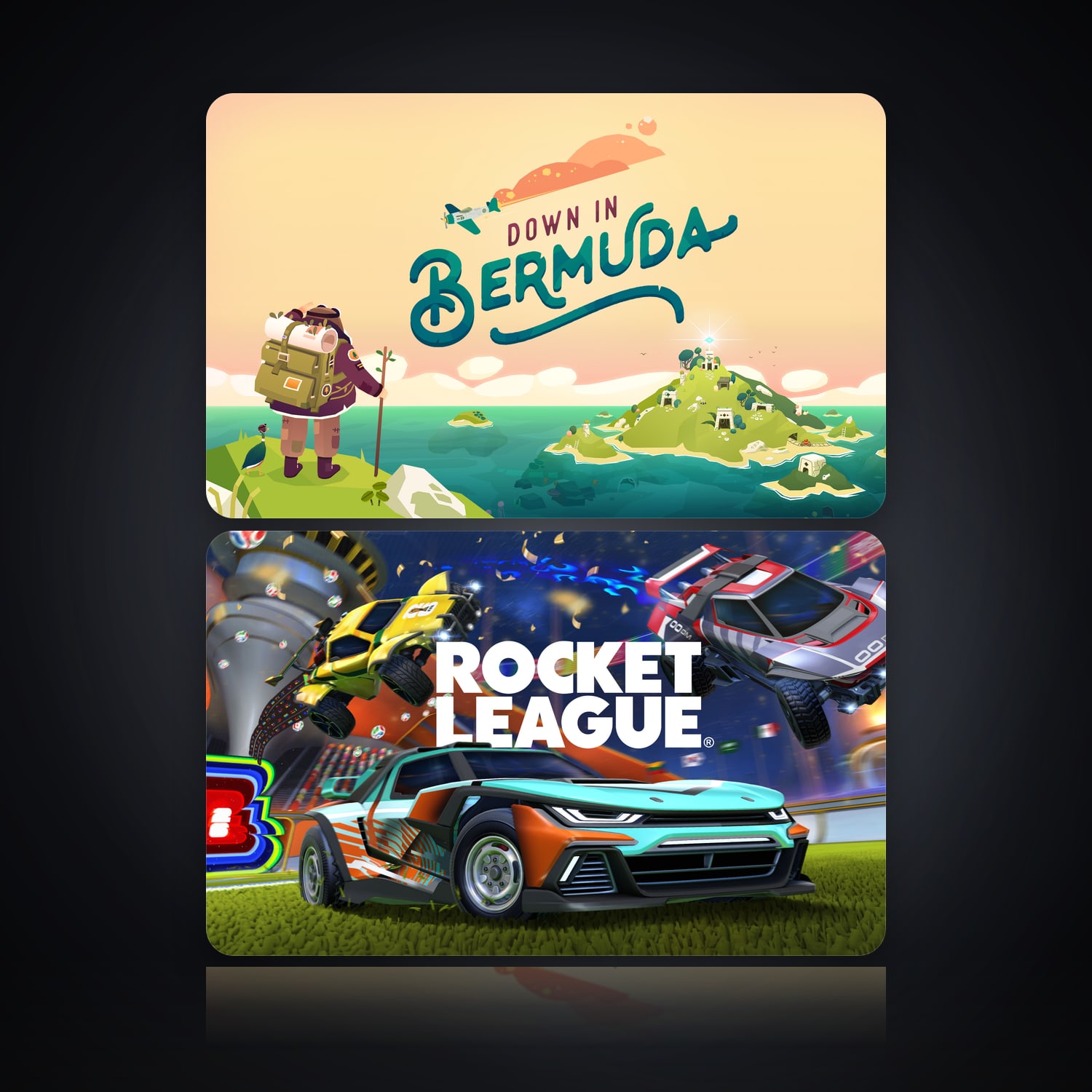 Down In Bermuda & Rocket League | 2 Games — HabibiAccounts