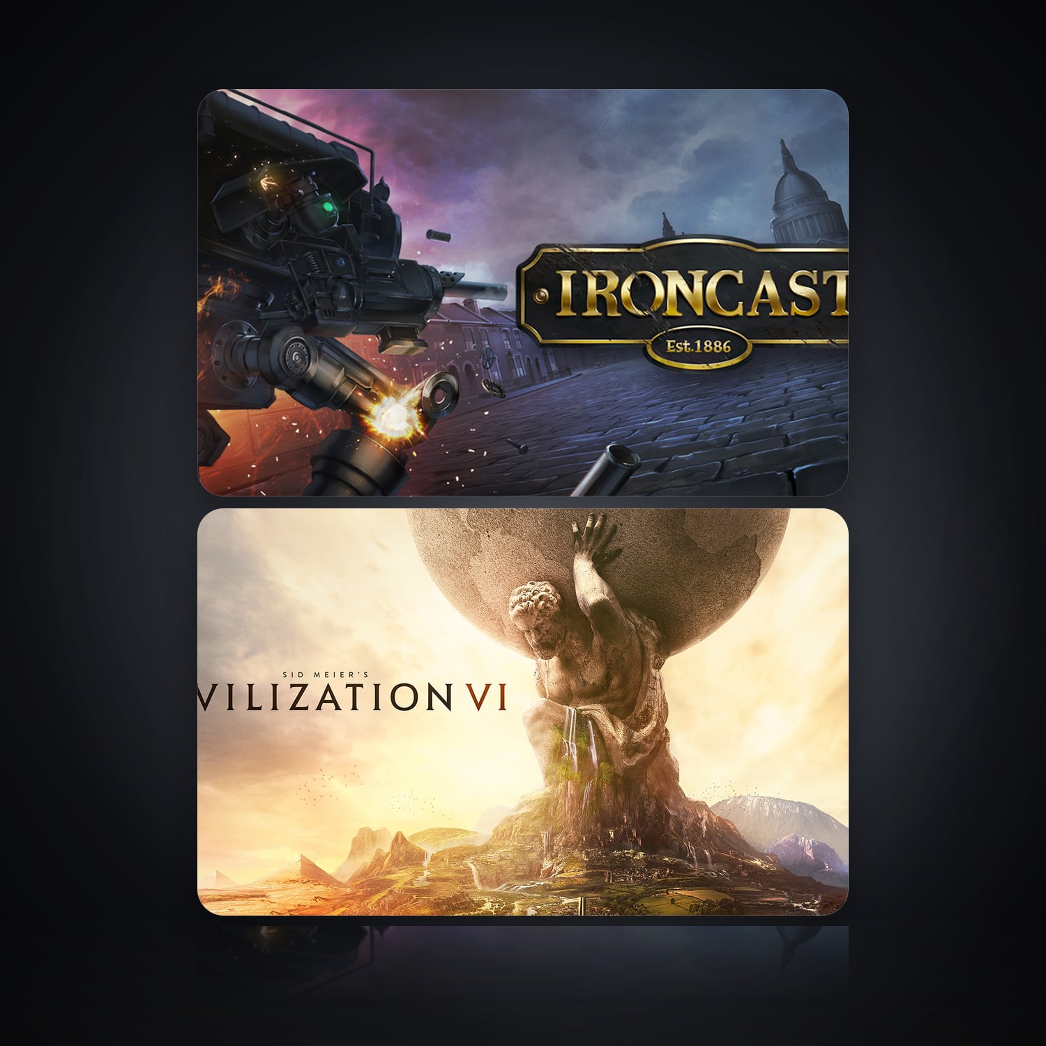 Ironcast & Sid Meier's Civilization VI | 2 Games — HabibiAccounts