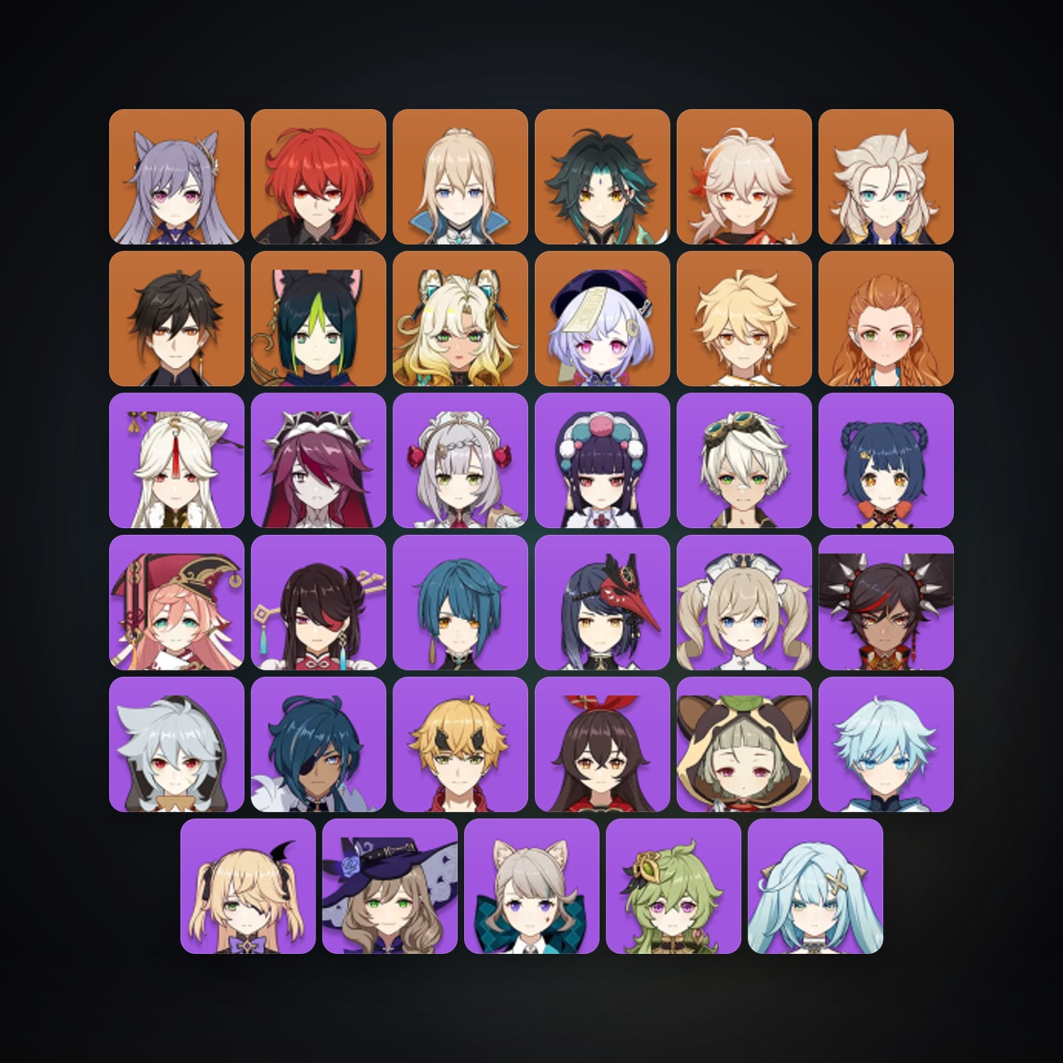 Genshin Impact | AR 55 | 37 Chars | 10× 5★ — HabibiAccounts