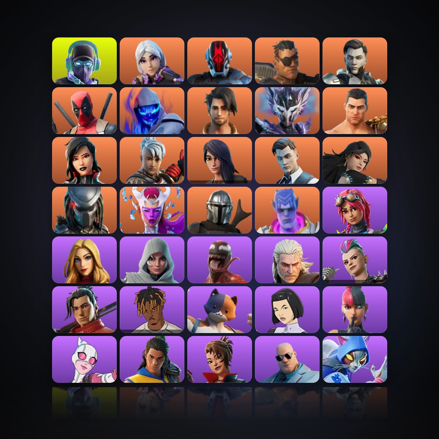 Fortnite | 155 Skins | 250 V-Bucks | Level 3088 | 277 Wins — HabibiAccounts