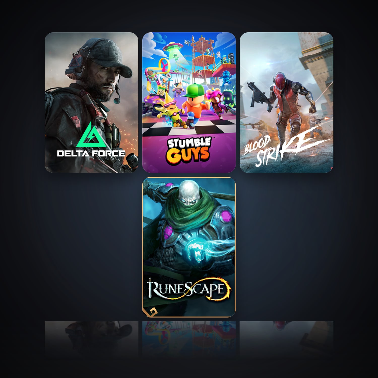 هالحساب ستيم فلين، RuneScape وStumble Guys، 11 لعبة، صامد واضح — HabibiAccounts