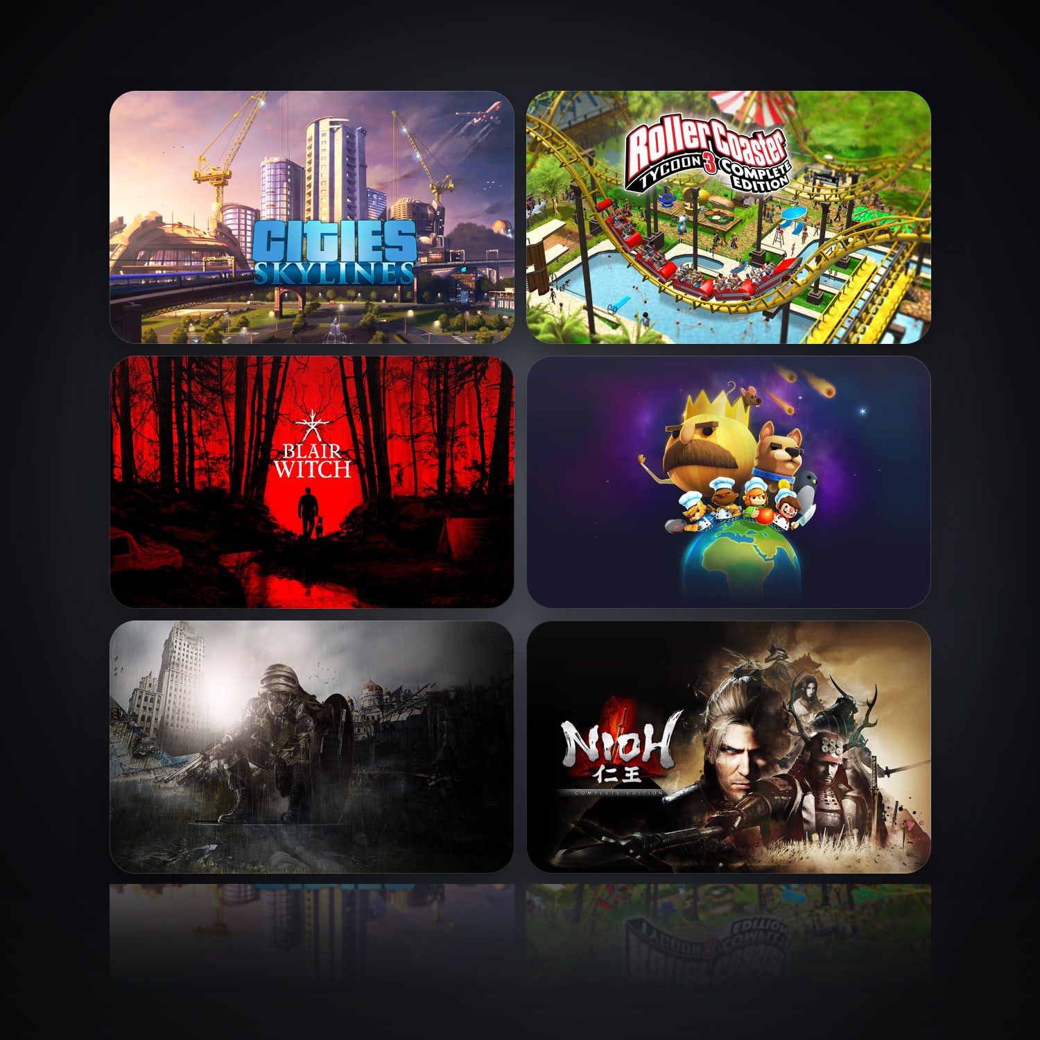 هالحساب إبك فيه Cities Skylines وRollerCoaster Tycoon 3: Complete Edition، TR، 48 ألعاب — HabibiAccounts