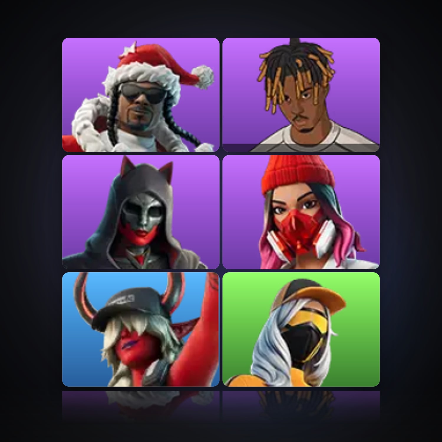 Fortnite | 6 Skins | 100 V-Bucks | Level 1057 | 102 Wins — HabibiAccounts