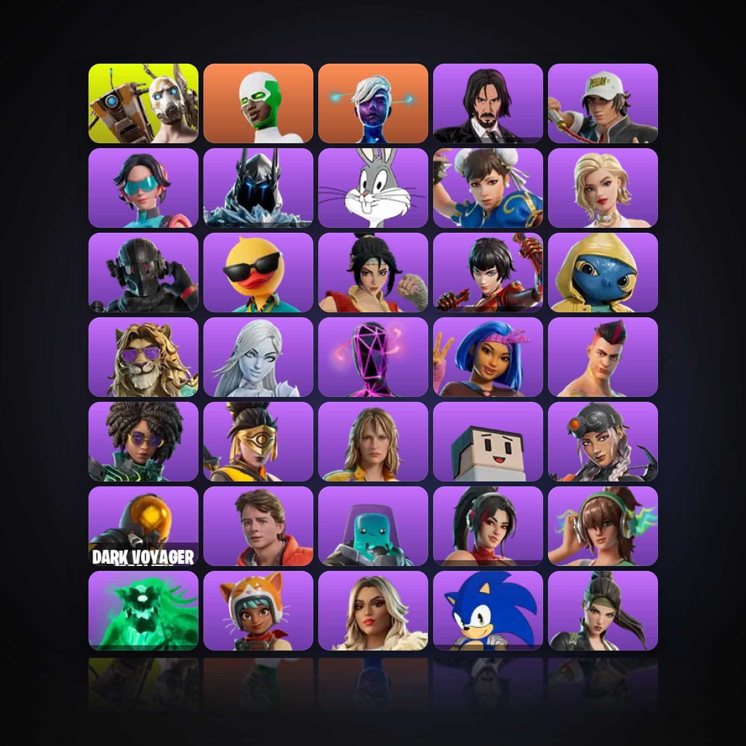 Fortnite | 44 Skins | 7.5K V-Bucks | Level 554 | 44 Wins — HabibiAccounts