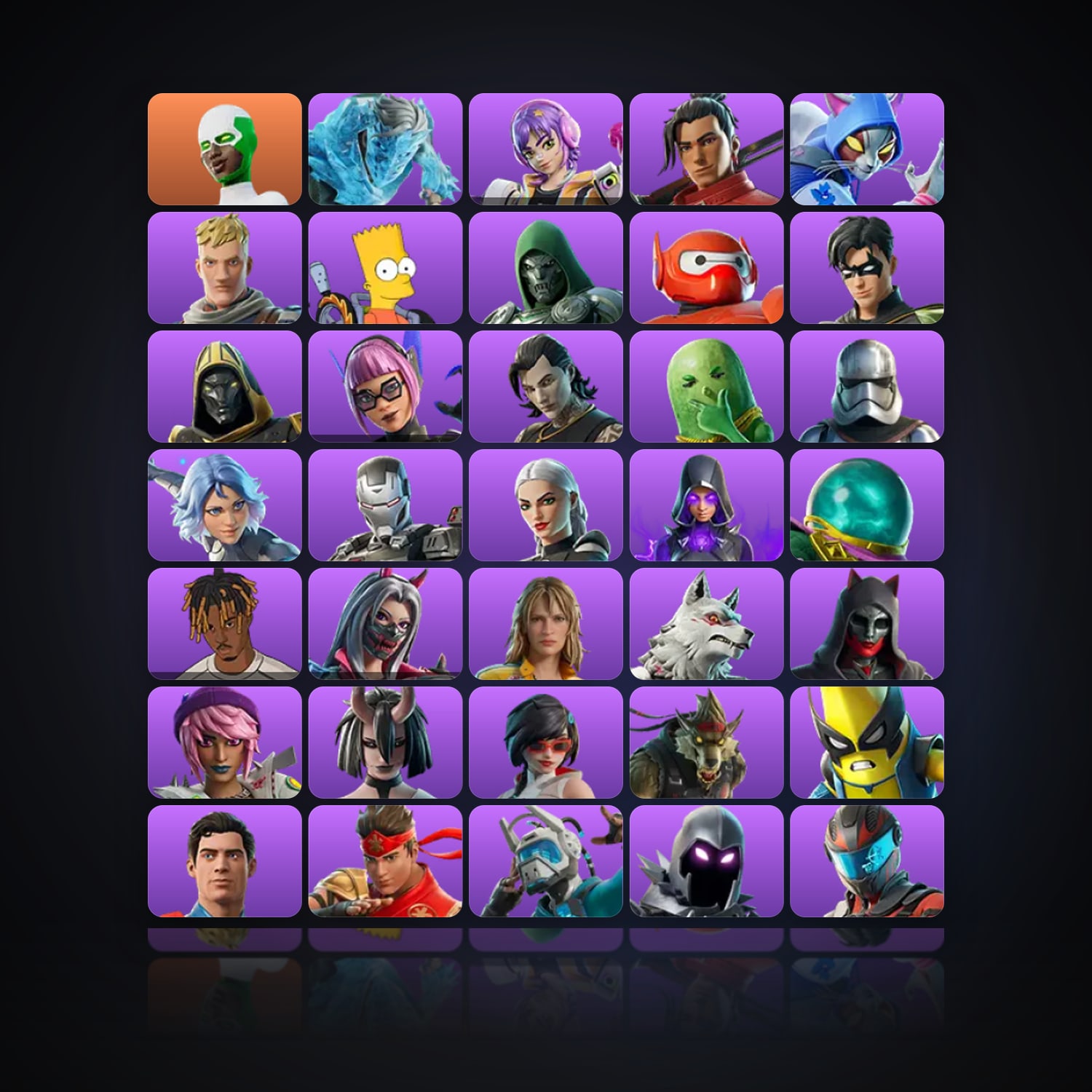 Fortnite | 115 Skins | 3.6K V-Bucks | Level 1115 | 72 Wins — HabibiAccounts